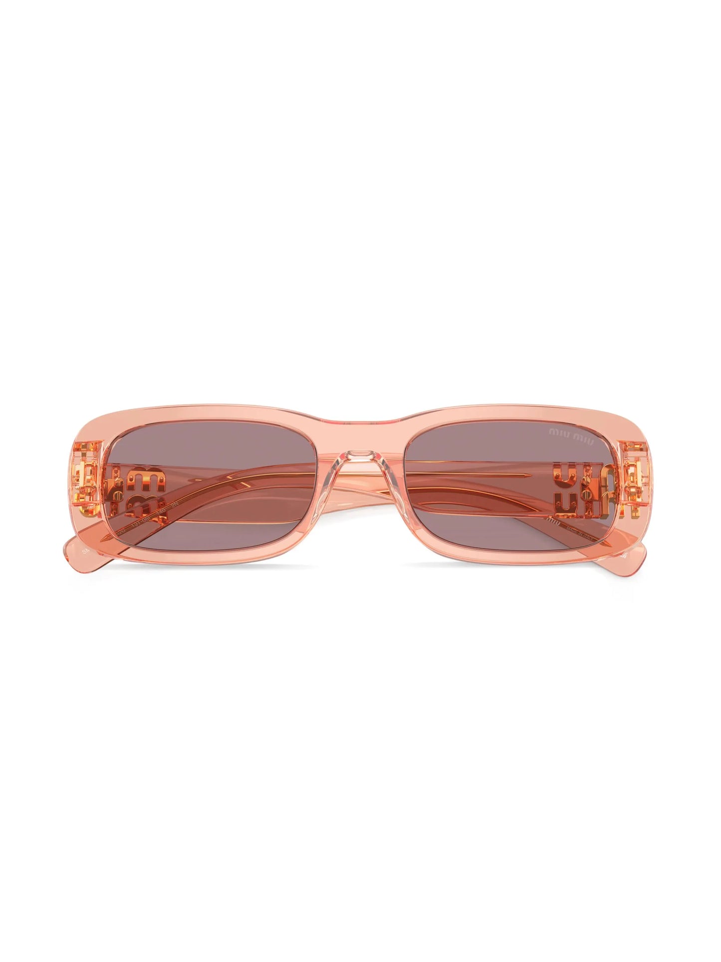 logo-lettering rectangle-frame sunglasses