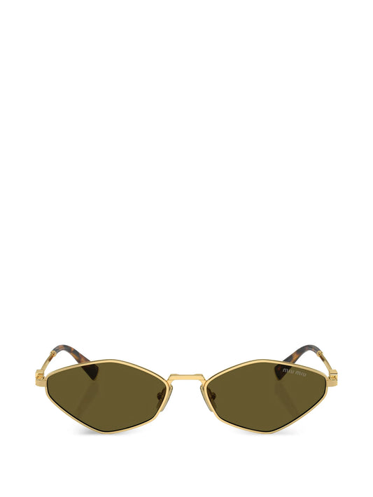 geometric-frame sunglasses