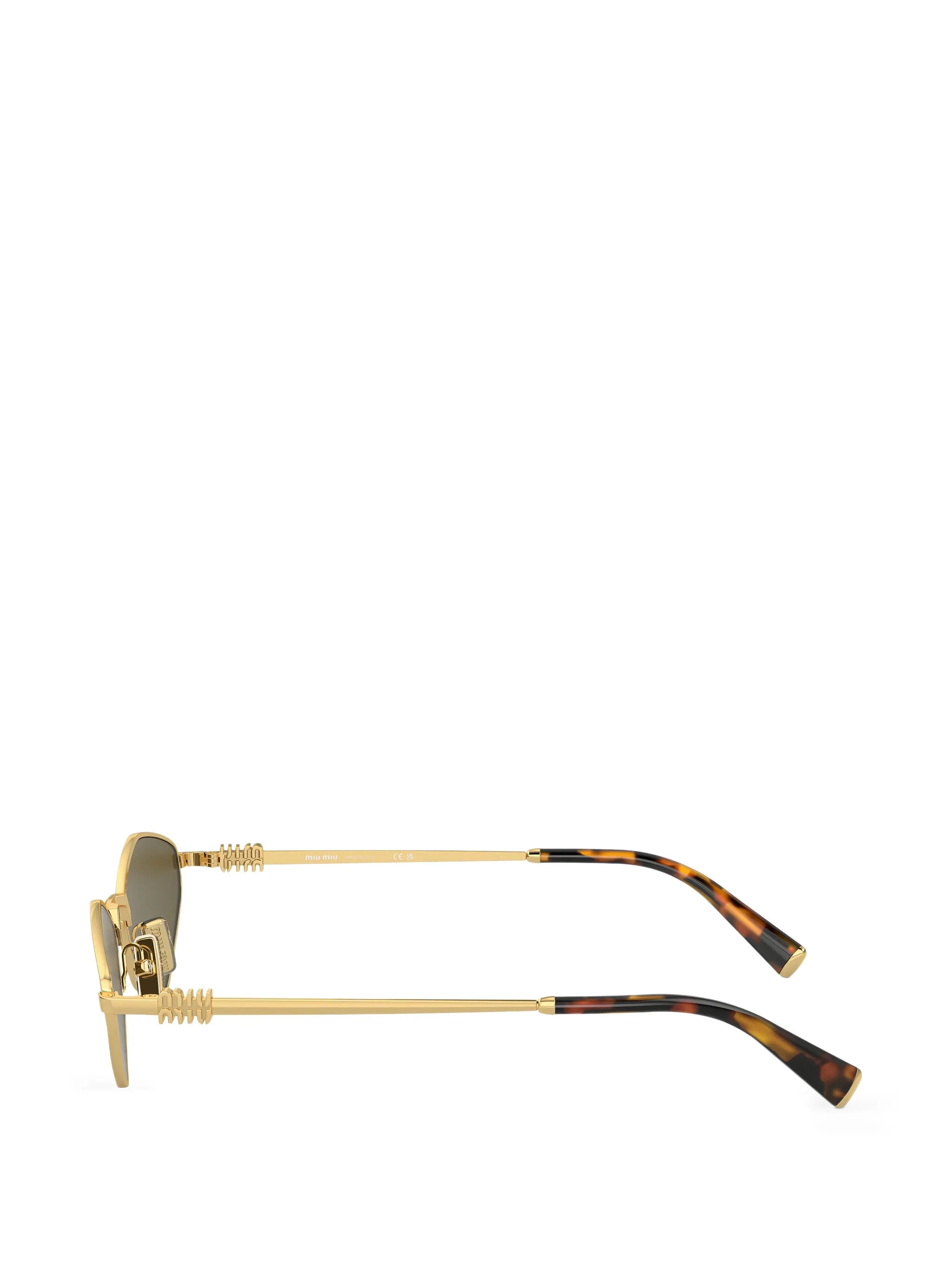 geometric-frame sunglasses