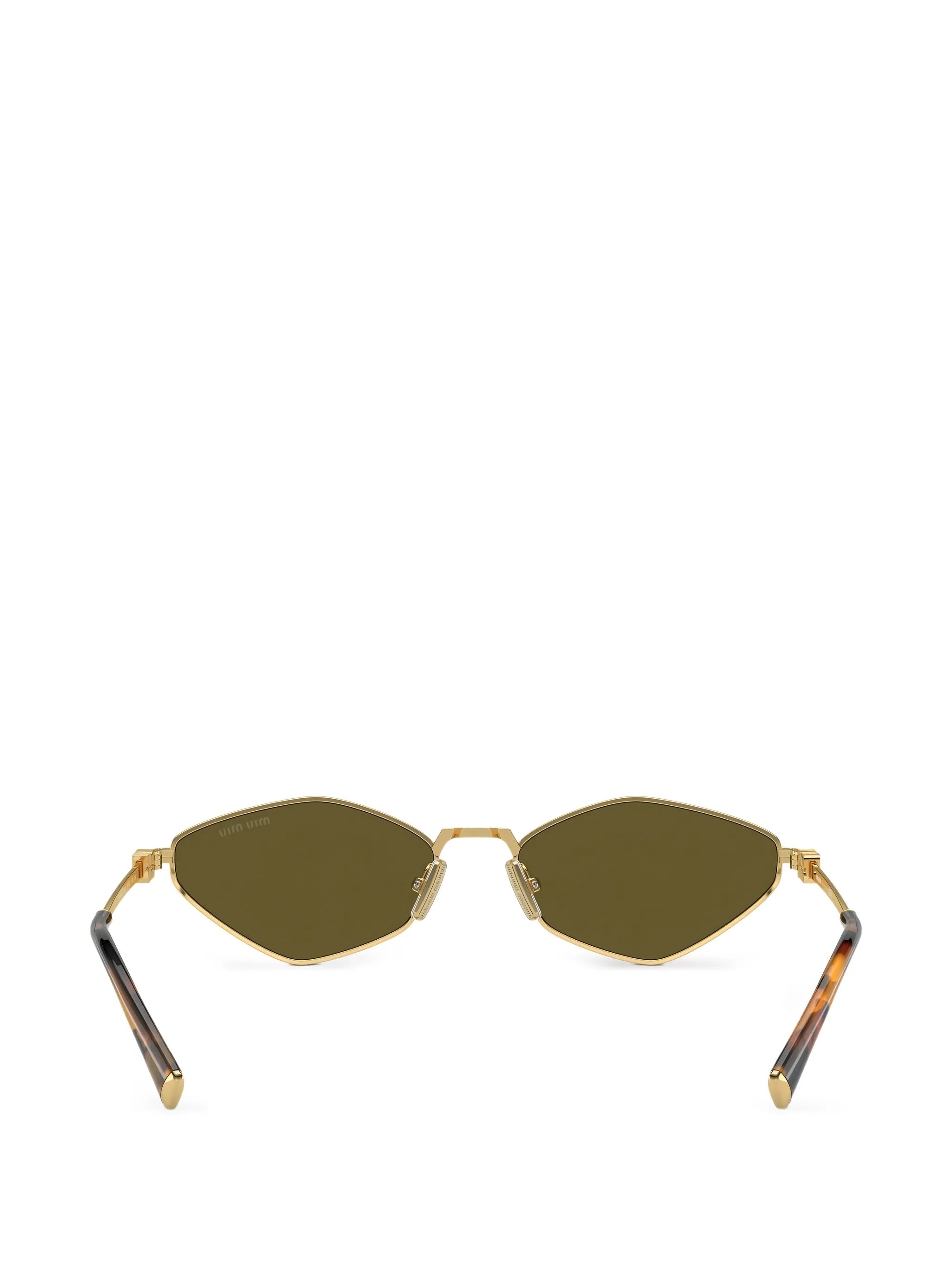geometric-frame sunglasses