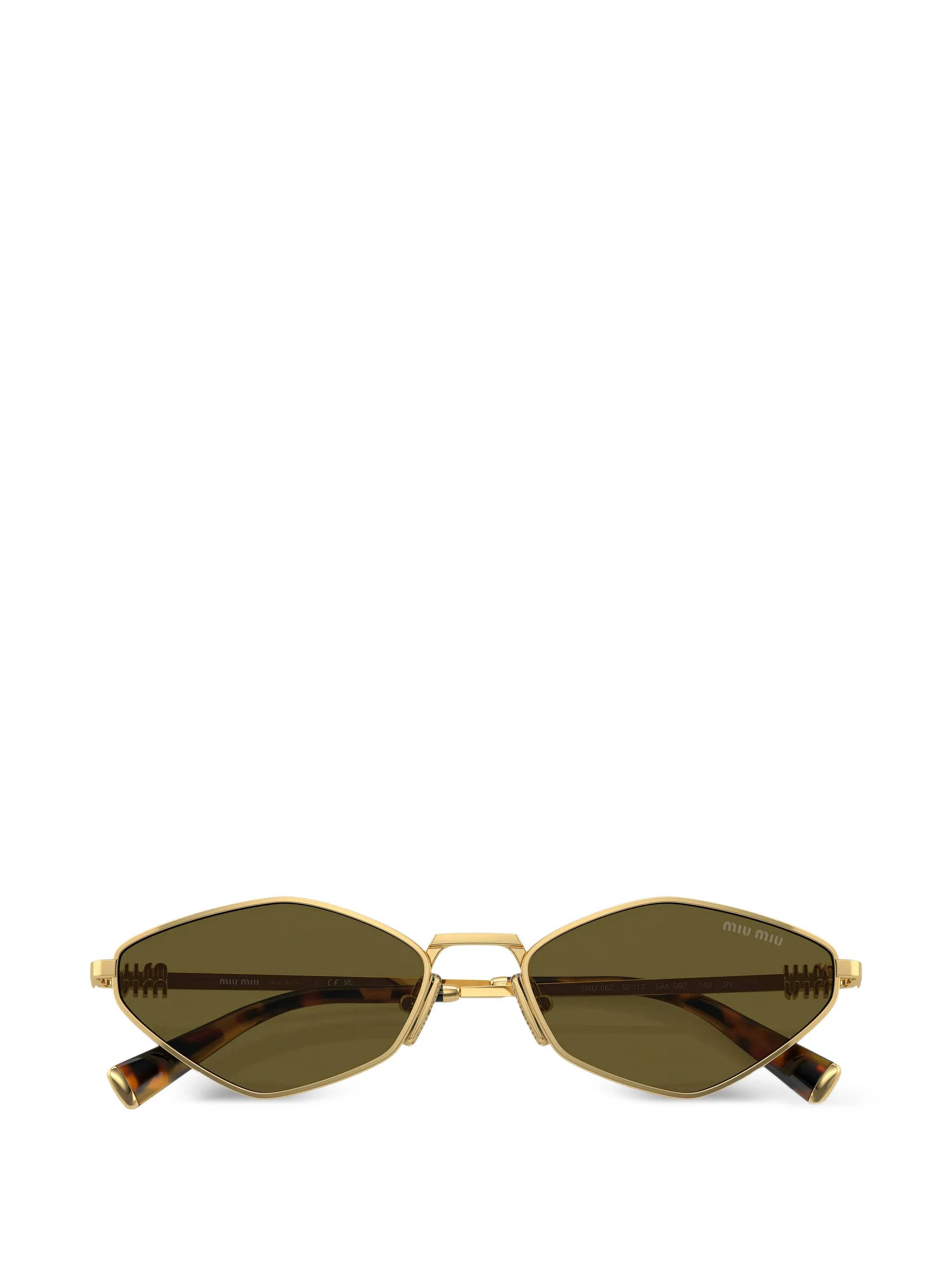 geometric-frame sunglasses