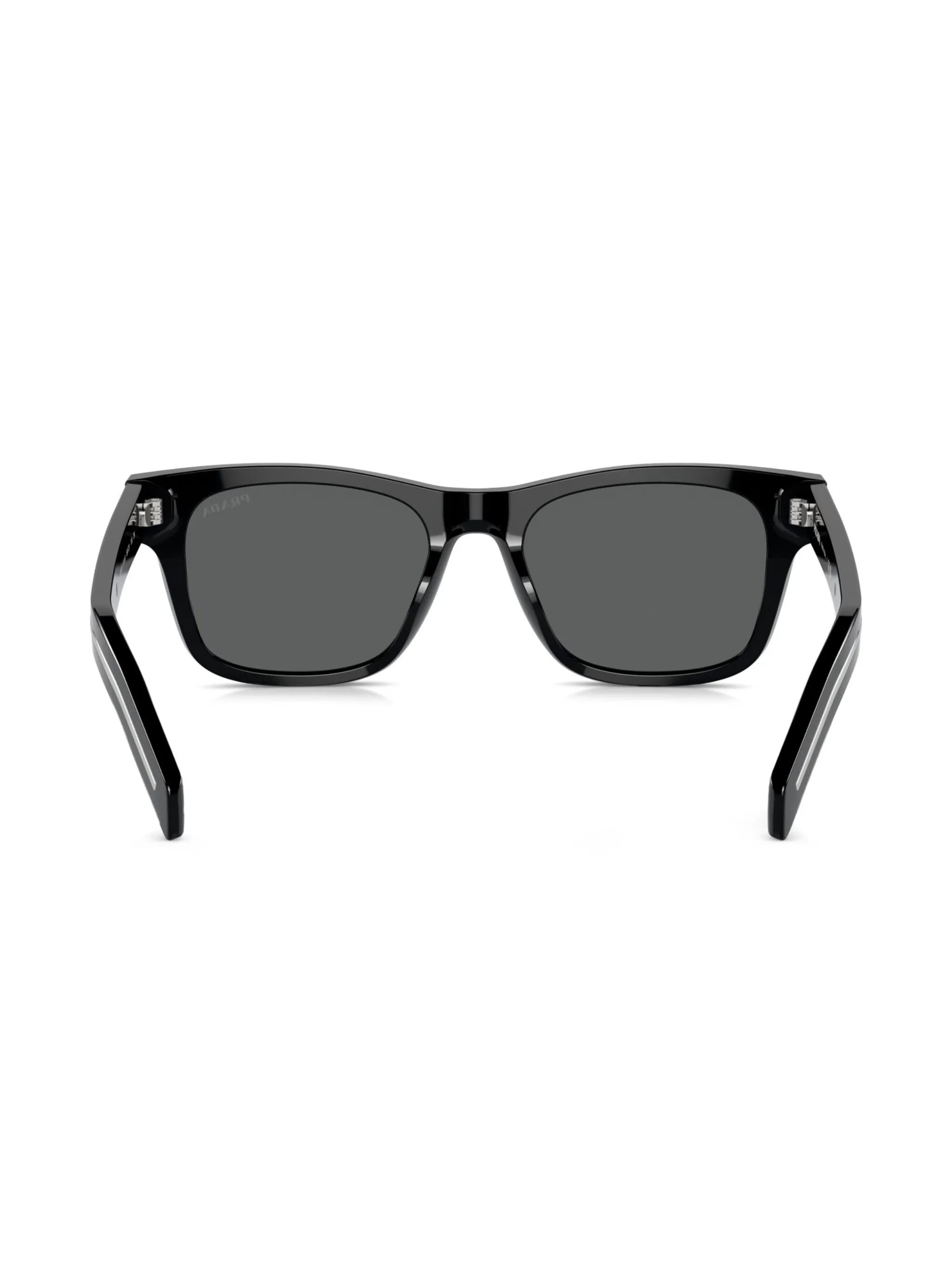 logo-engraved square-frame sunglasses
