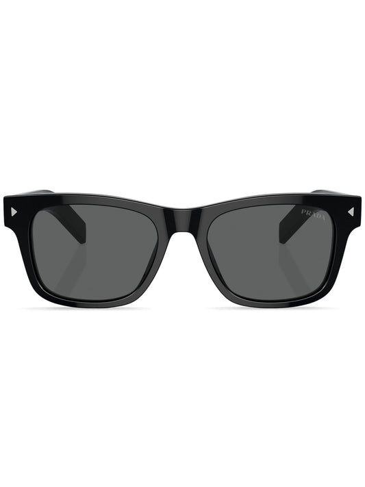 logo-engraved square-frame sunglasses