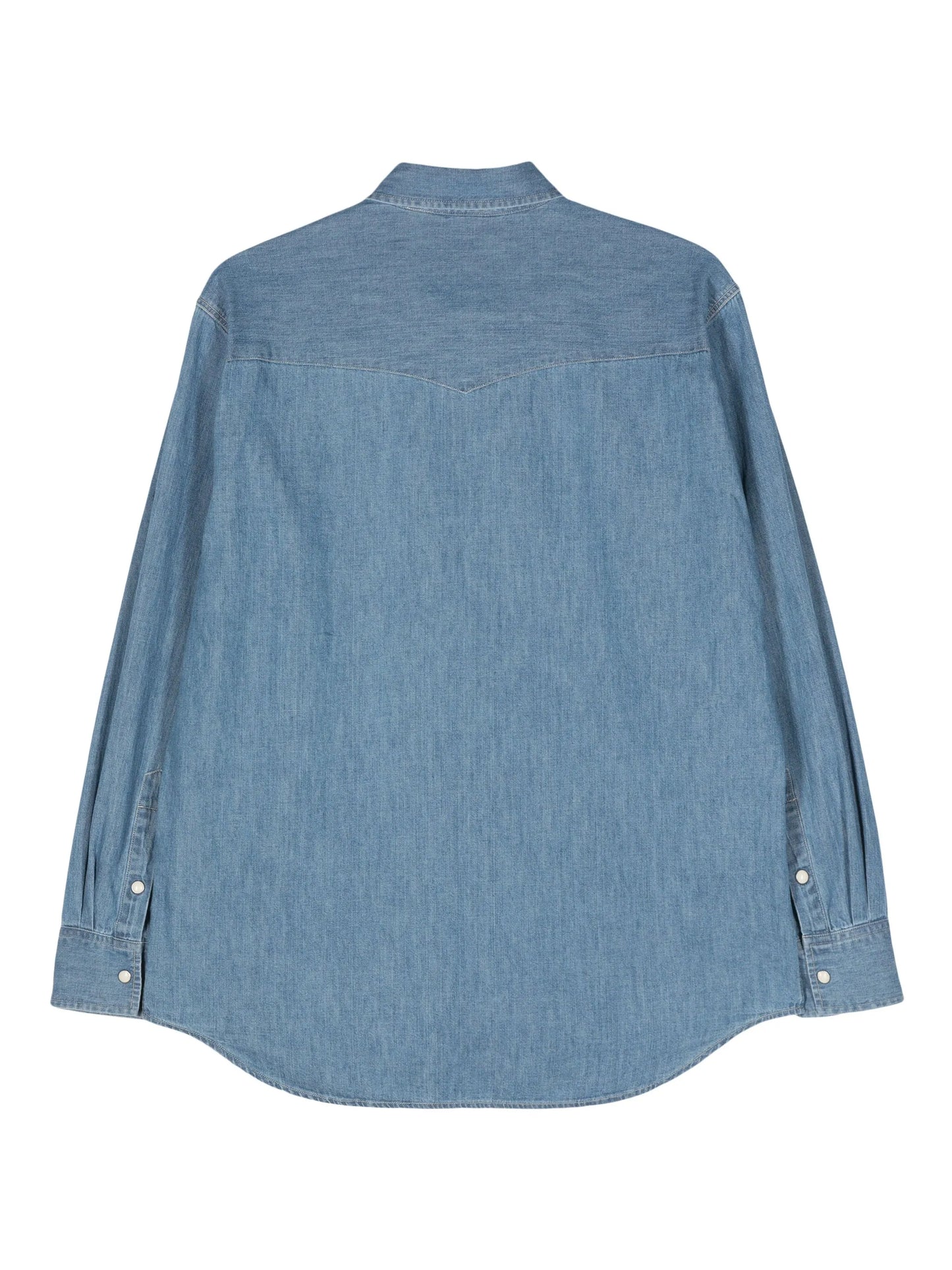 press-stud denim shirt