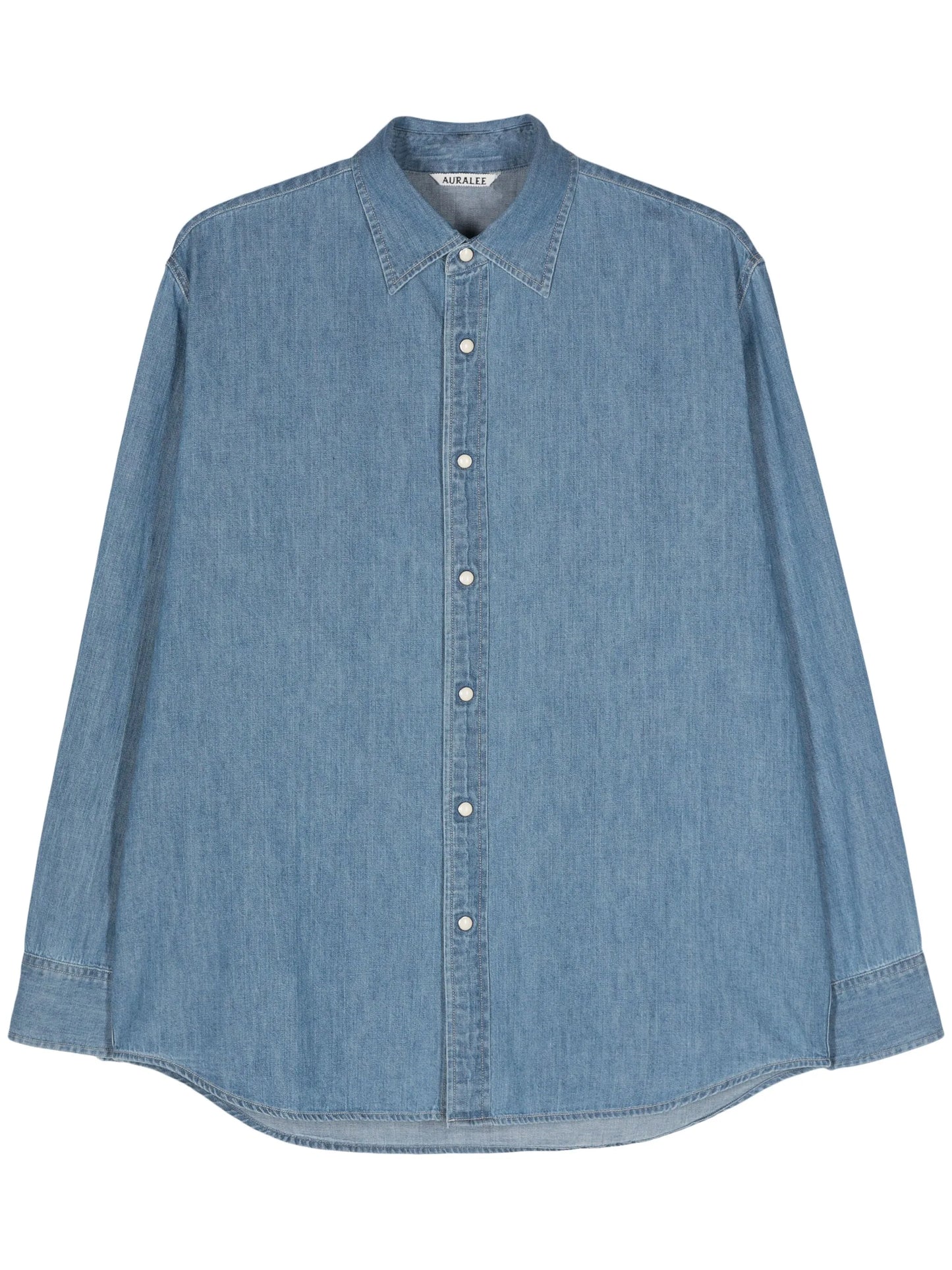 press-stud denim shirt