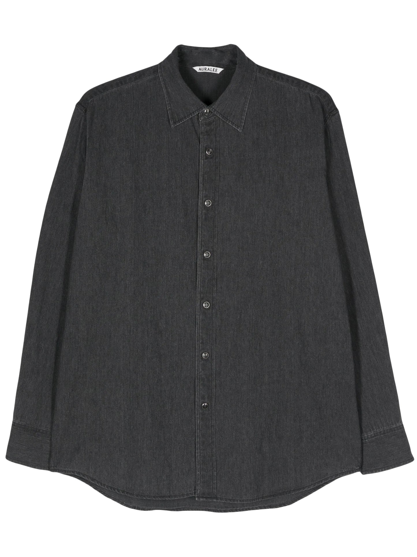 press-stud denim shirt