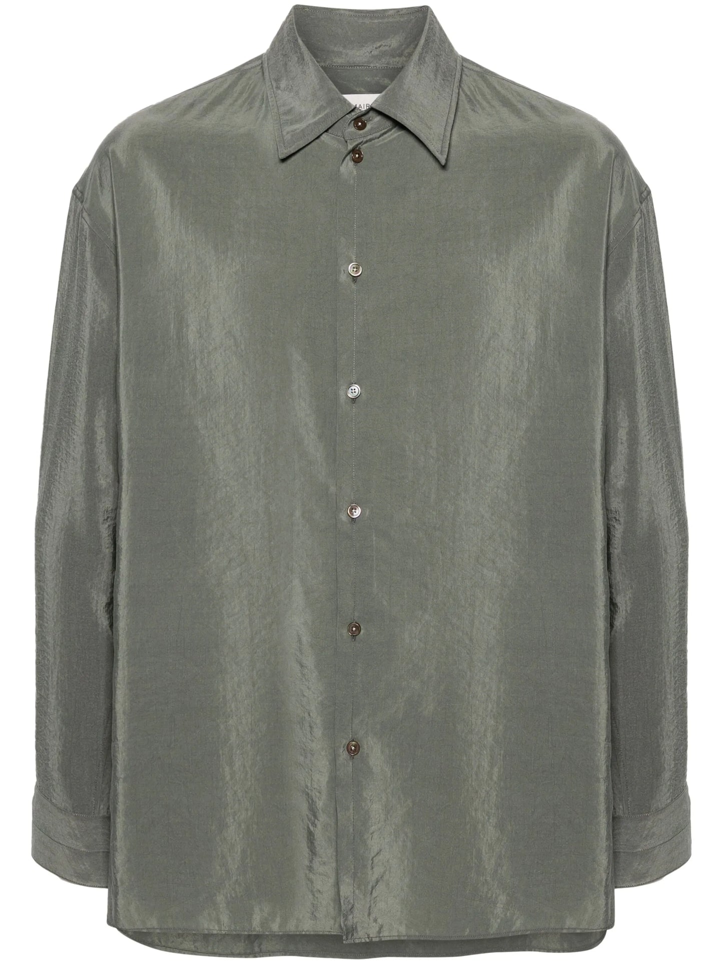 Twisted button-up shirt