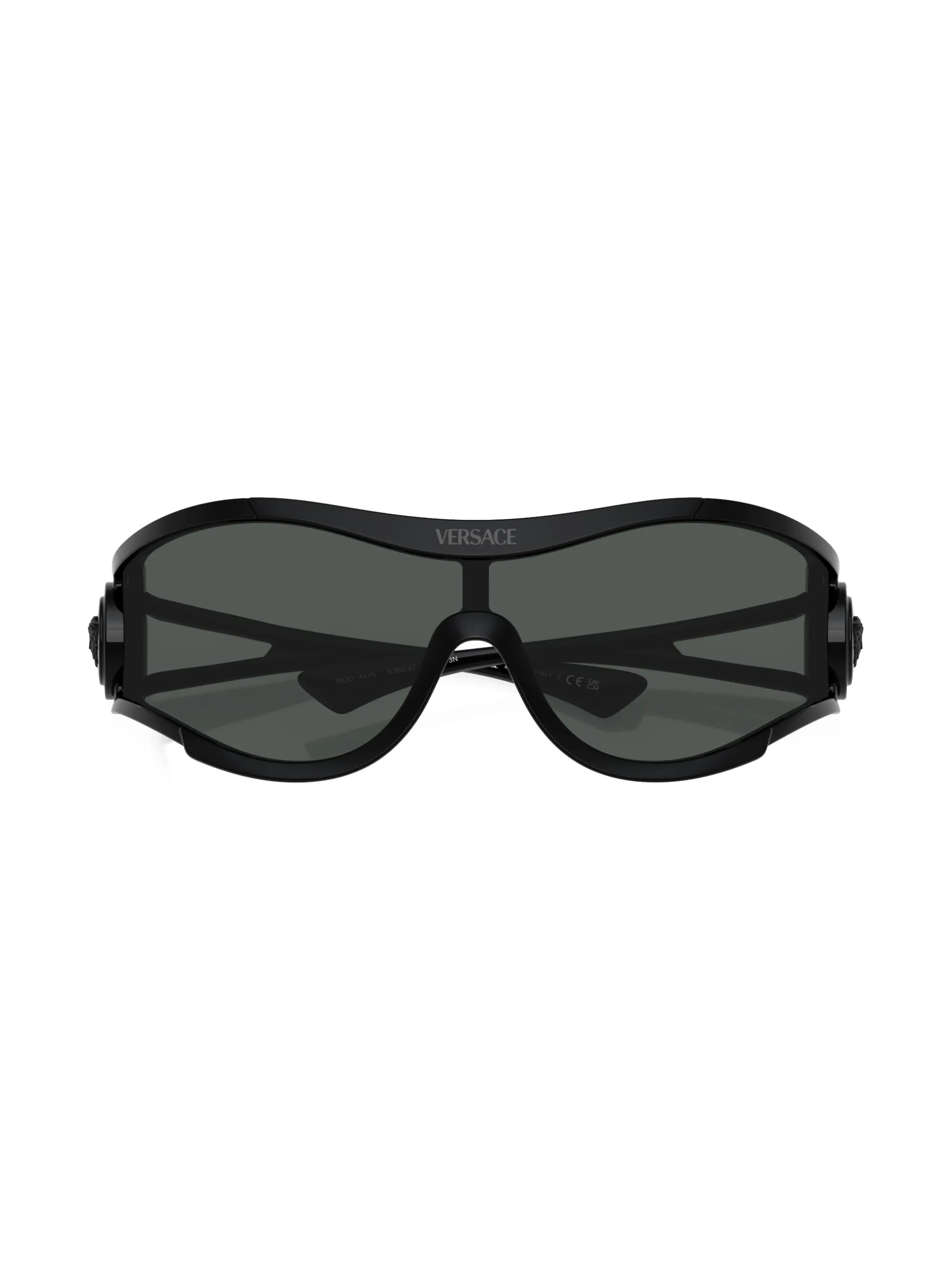 Medusa plaque shield-frame sunglasses