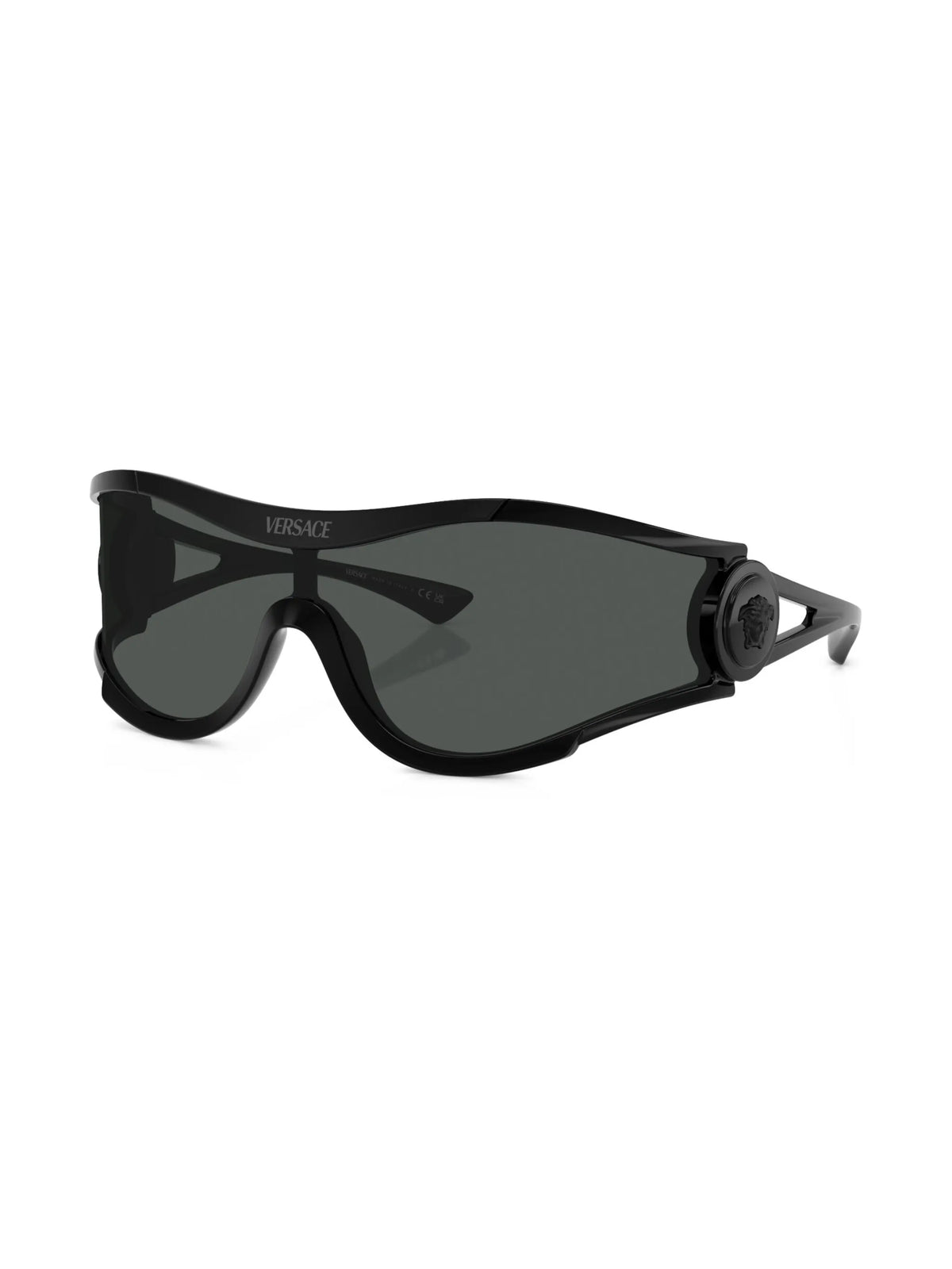 Medusa plaque shield-frame sunglasses