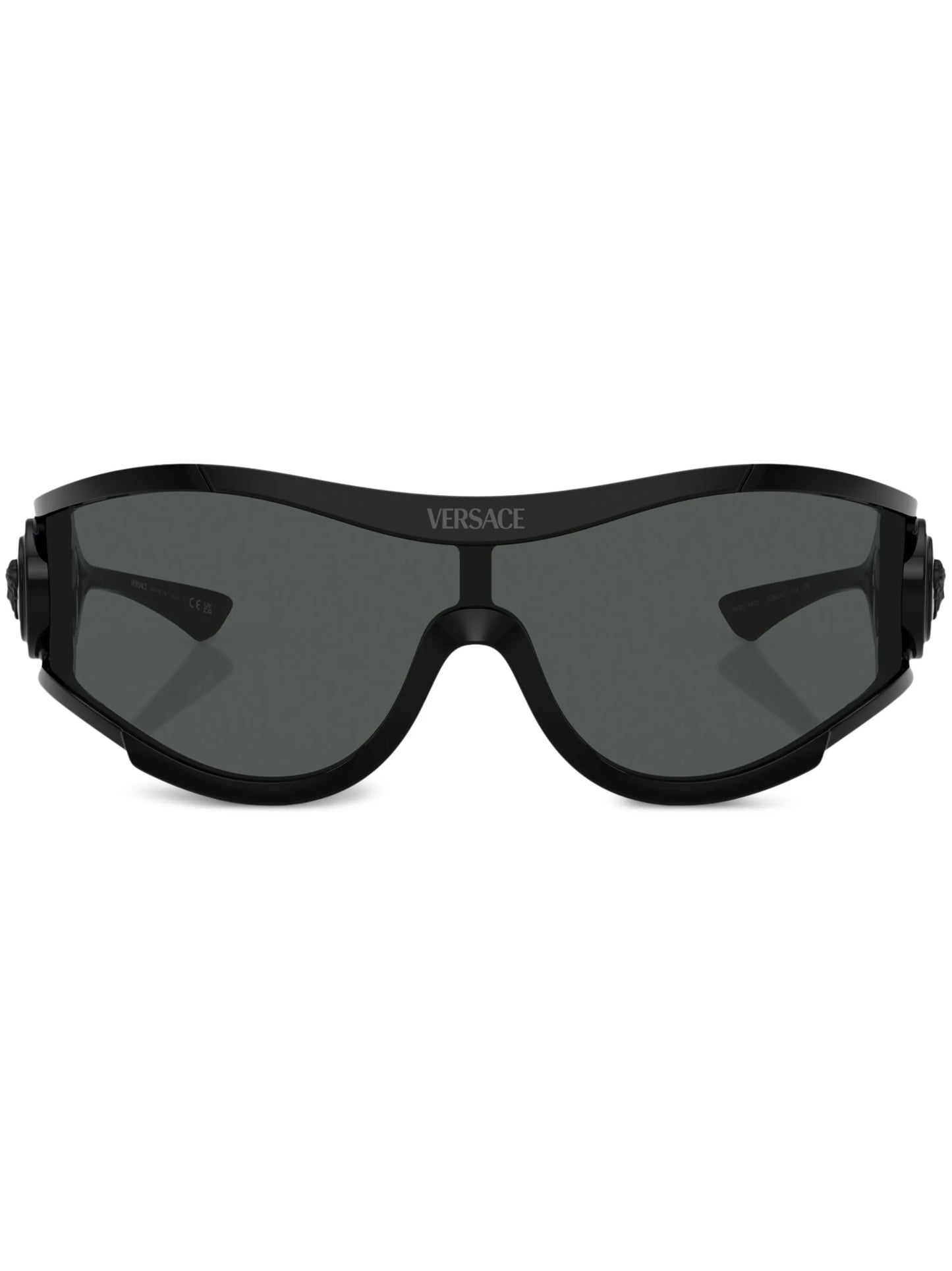 Medusa-plaque pilot-frame sunglasses