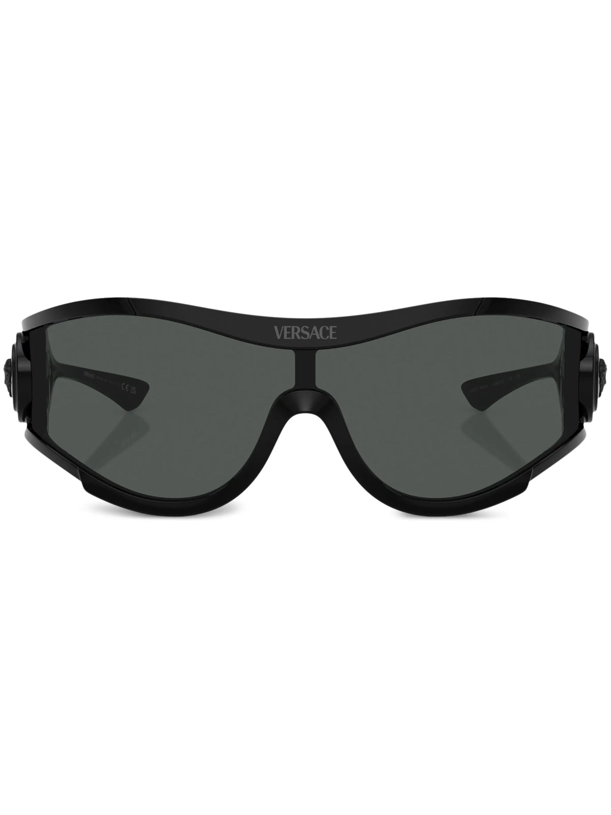 Medusa plaque shield-frame sunglasses