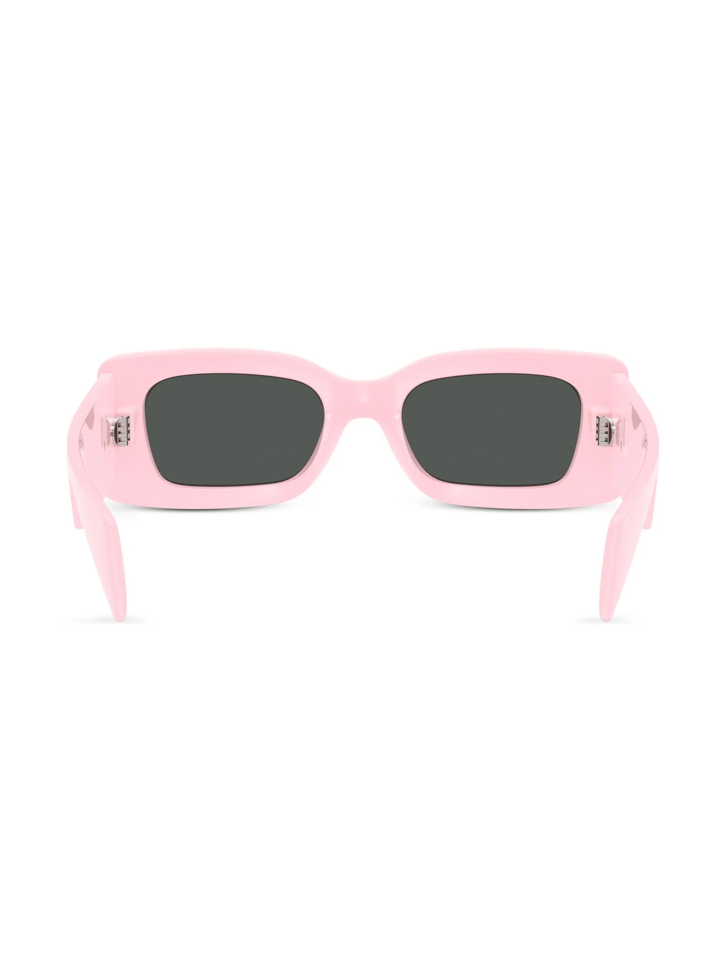 Medusa-plaque rectangular-frame sunglasses