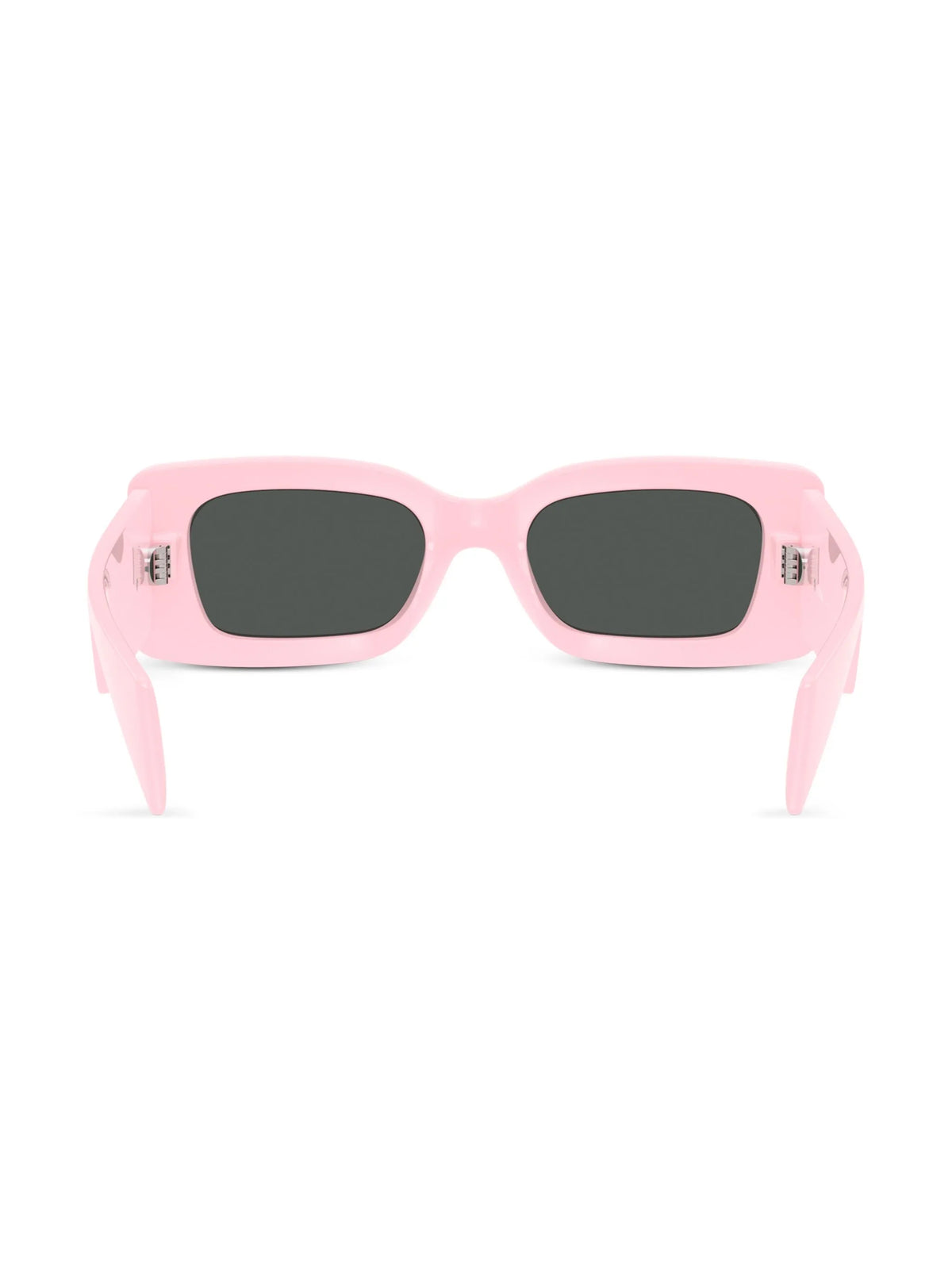 Medusa-plaque rectangular-frame sunglasses