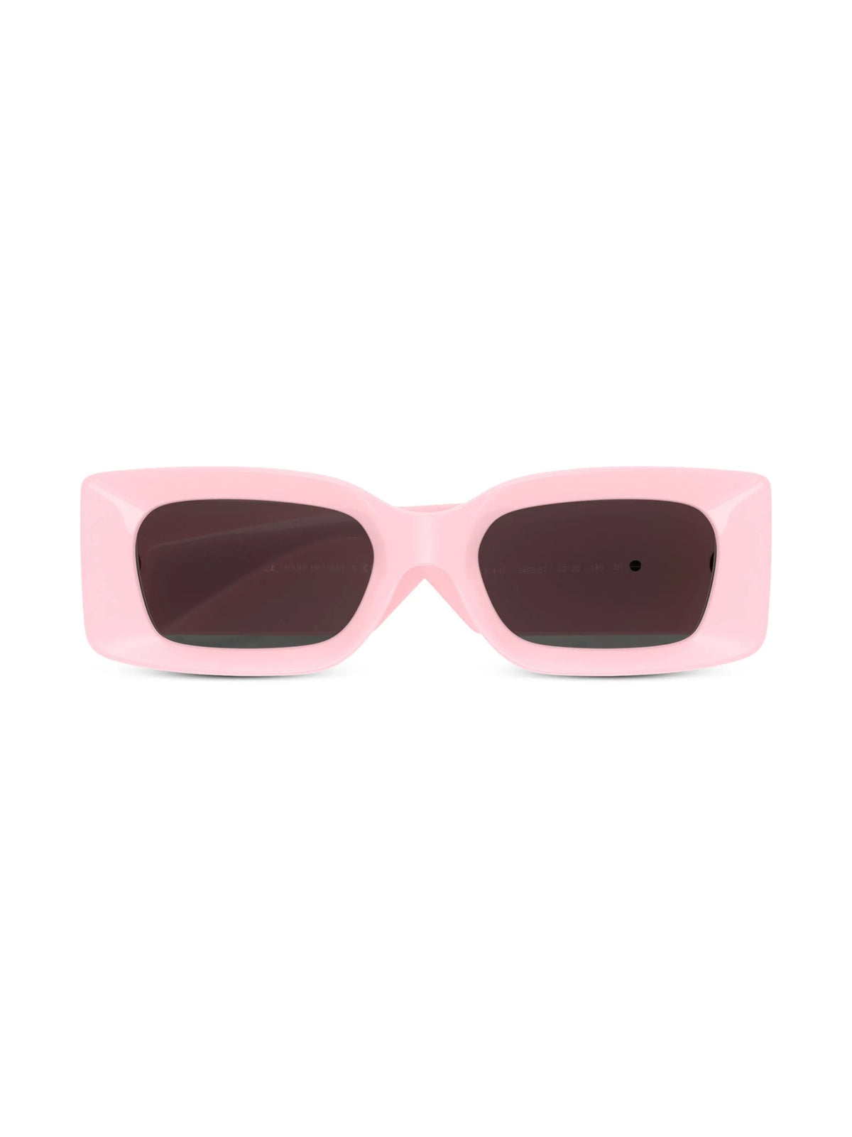 Medusa-plaque rectangular-frame sunglasses