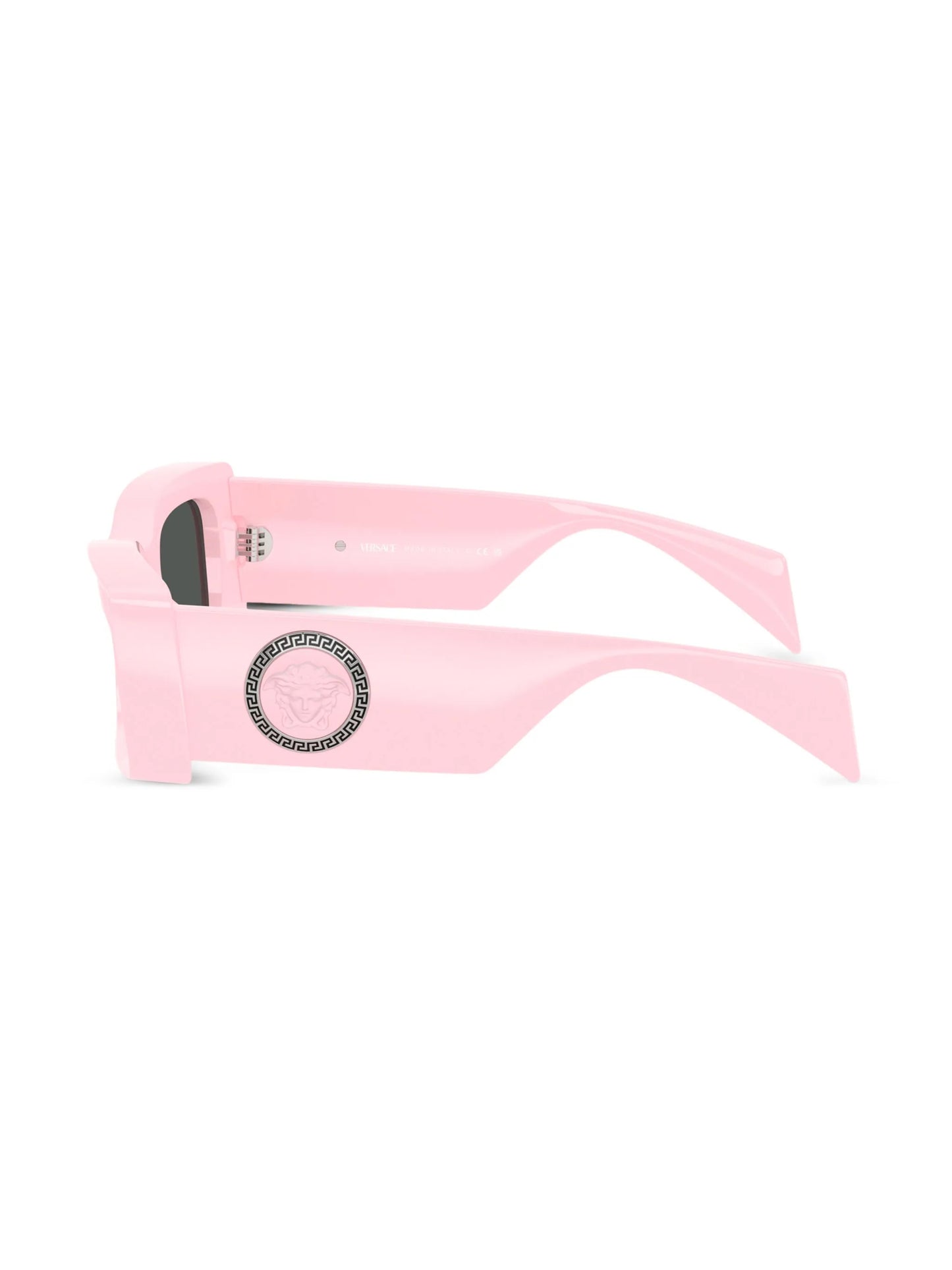 Medusa-plaque rectangular-frame sunglasses