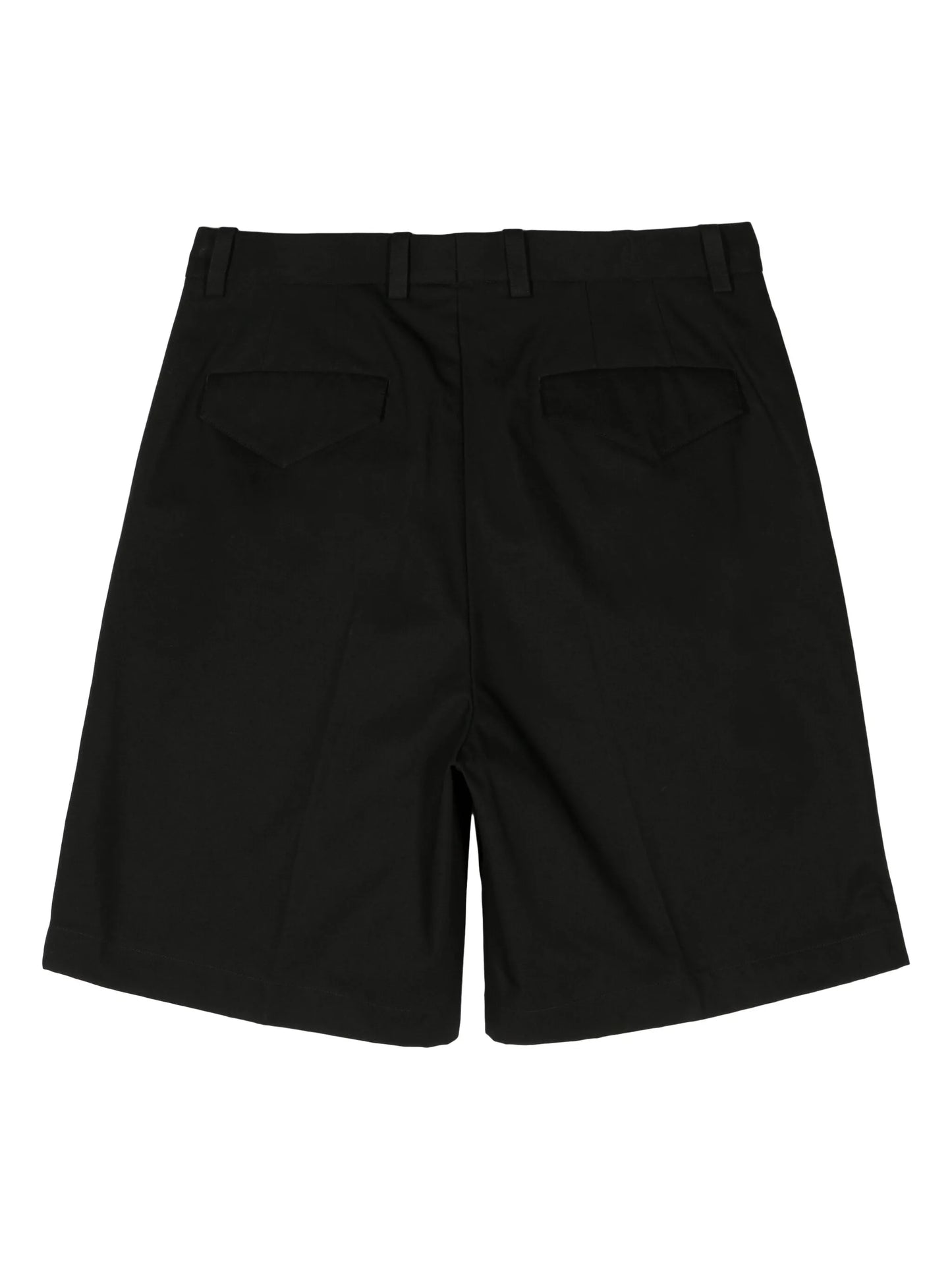 canvas straight-leg shorts