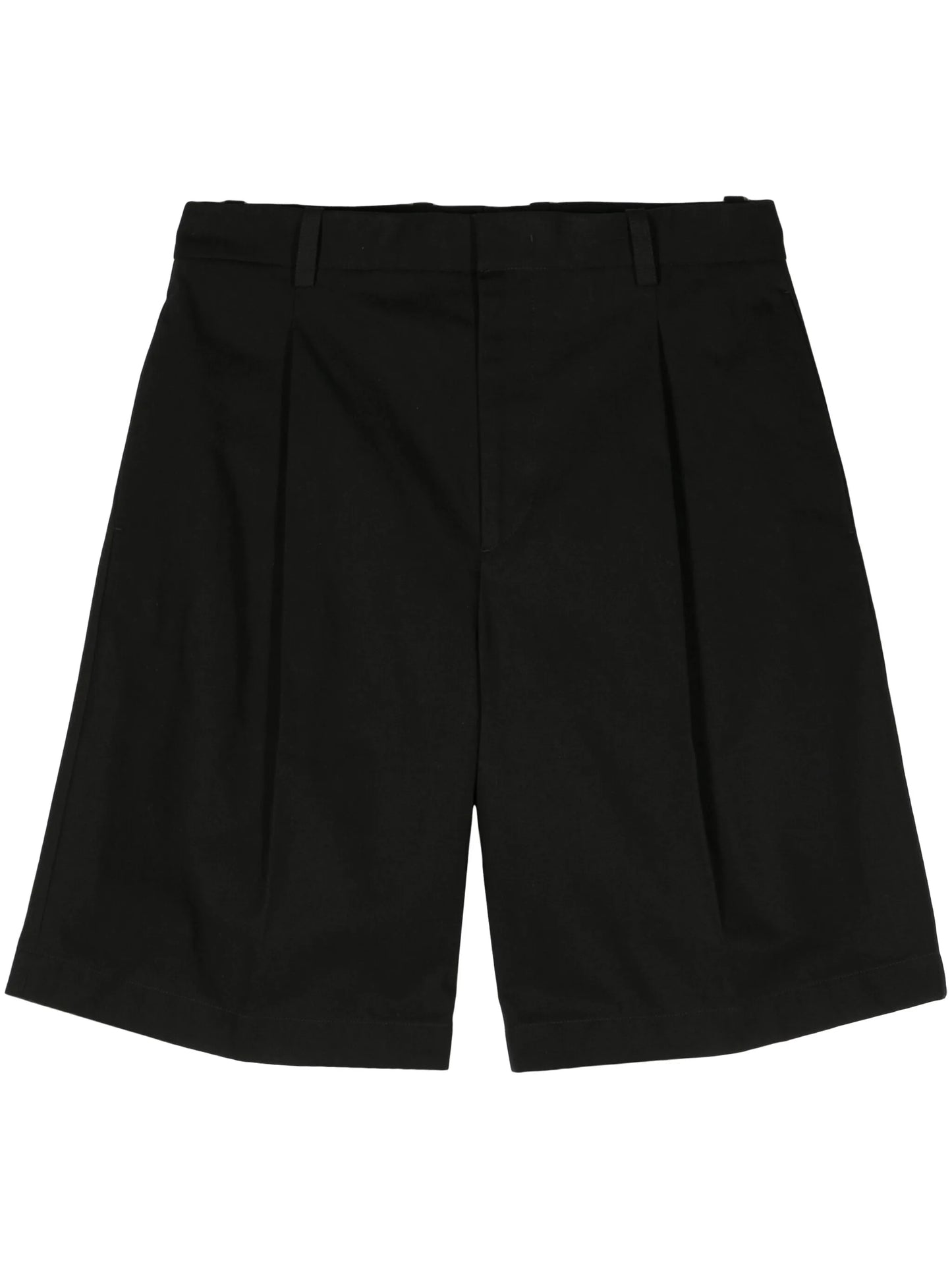 canvas straight-leg shorts