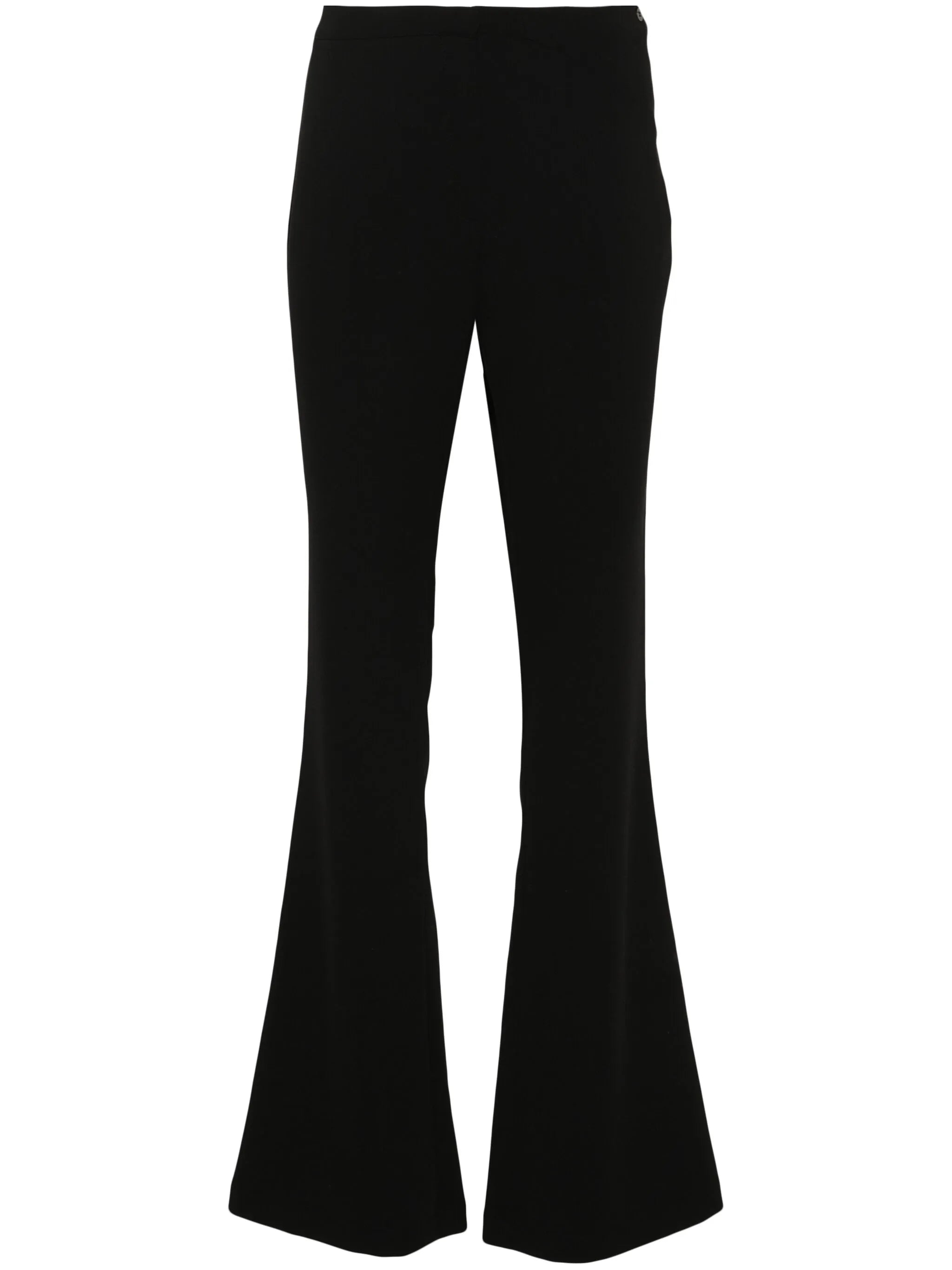 flared-design trousers