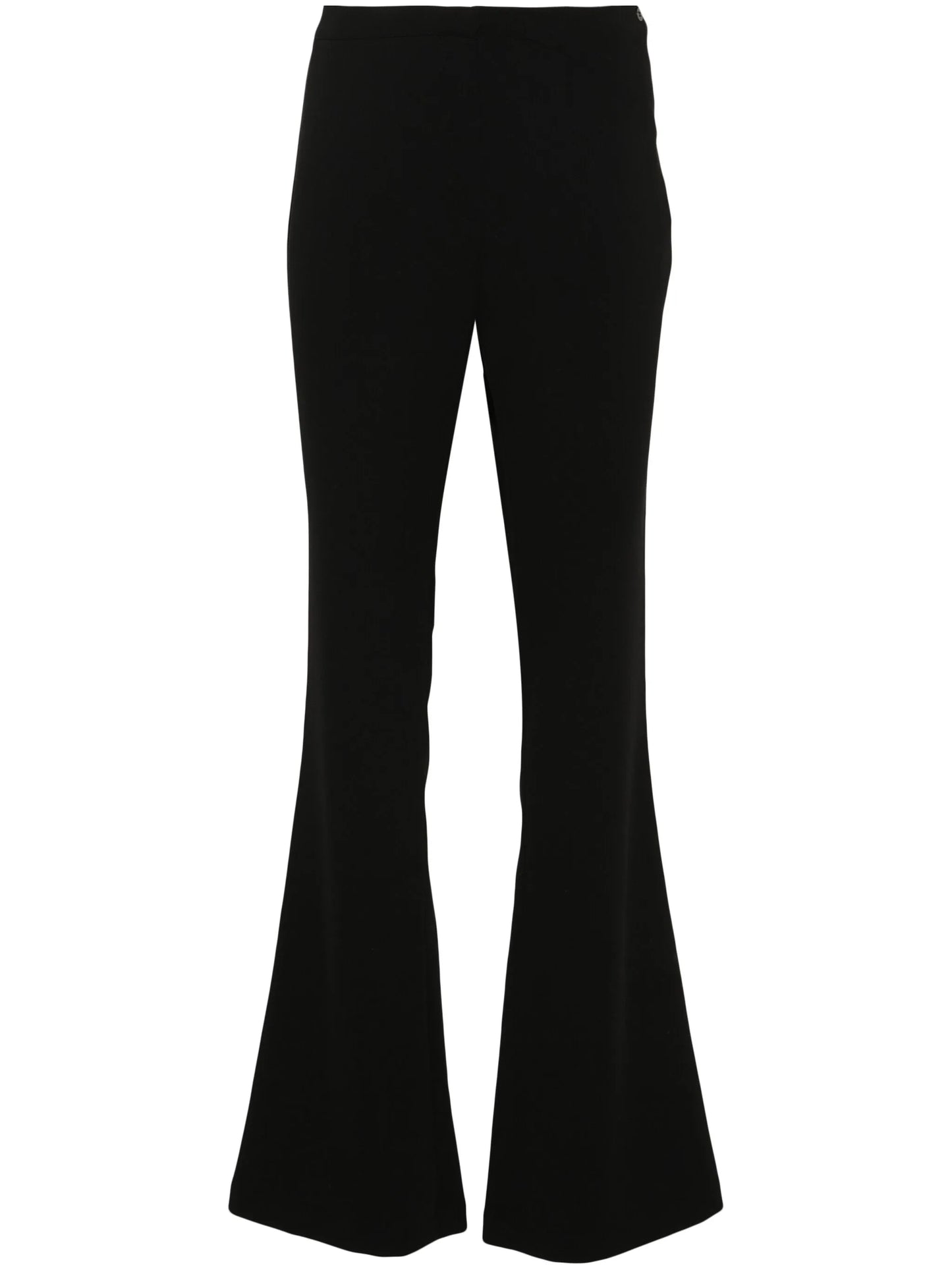 flared-design trousers