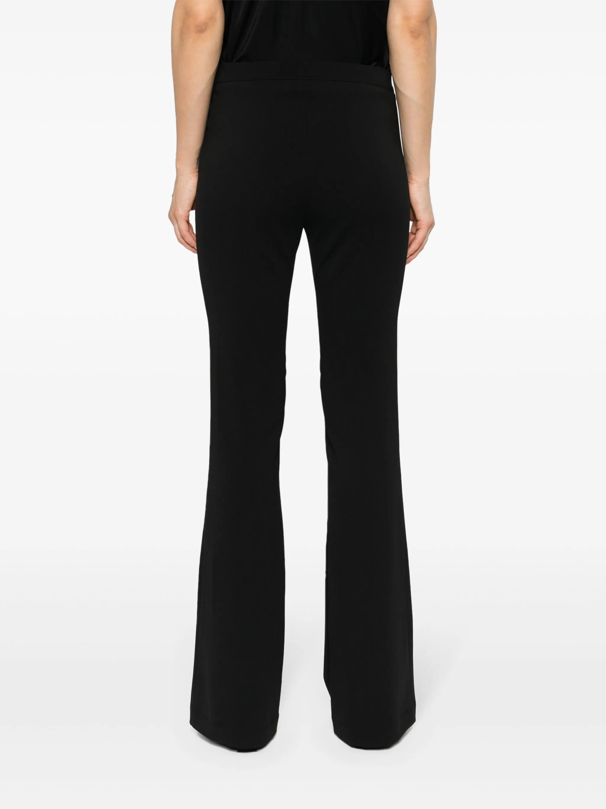 flared-design trousers
