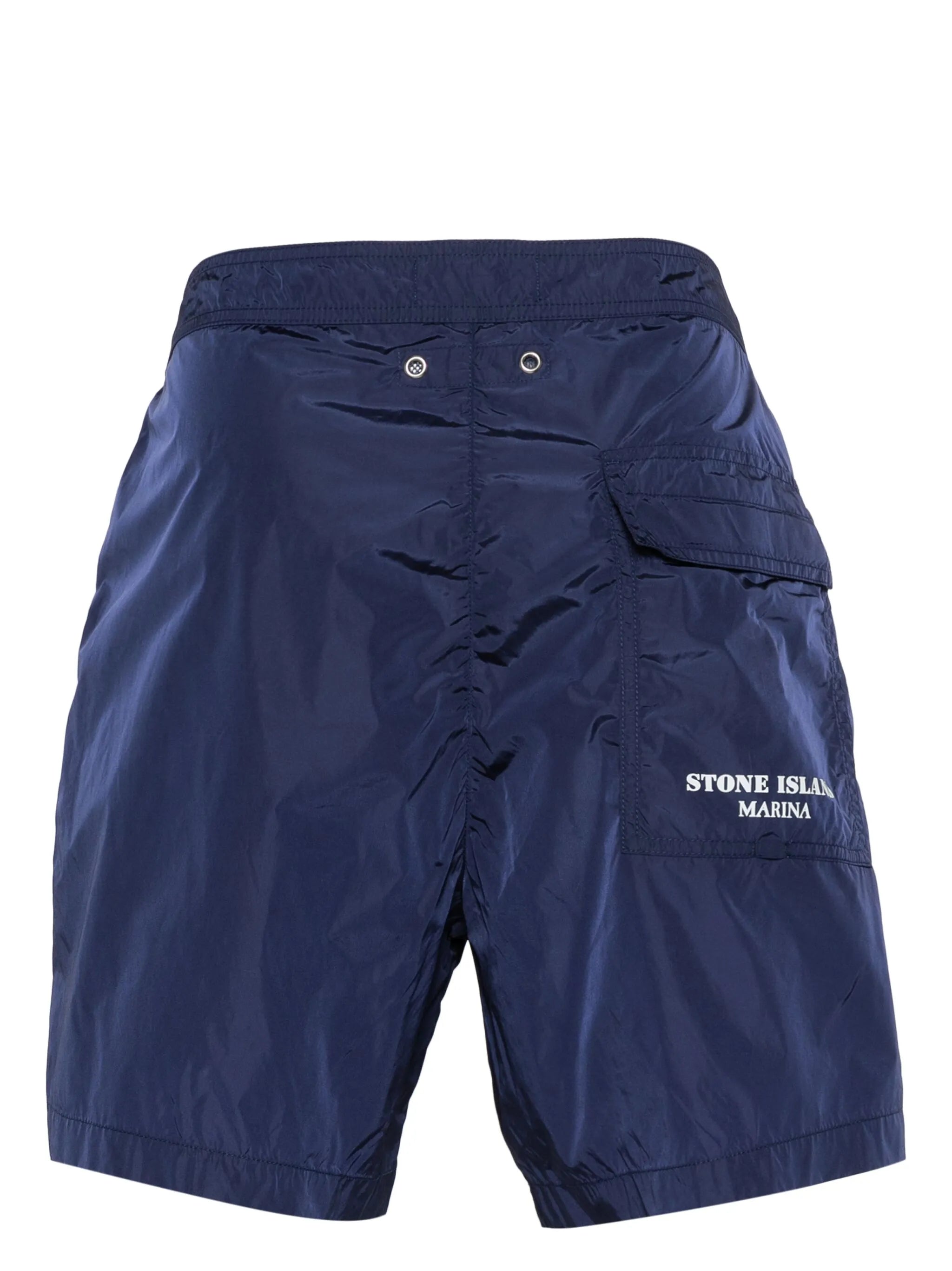 stripe-print swim shorts