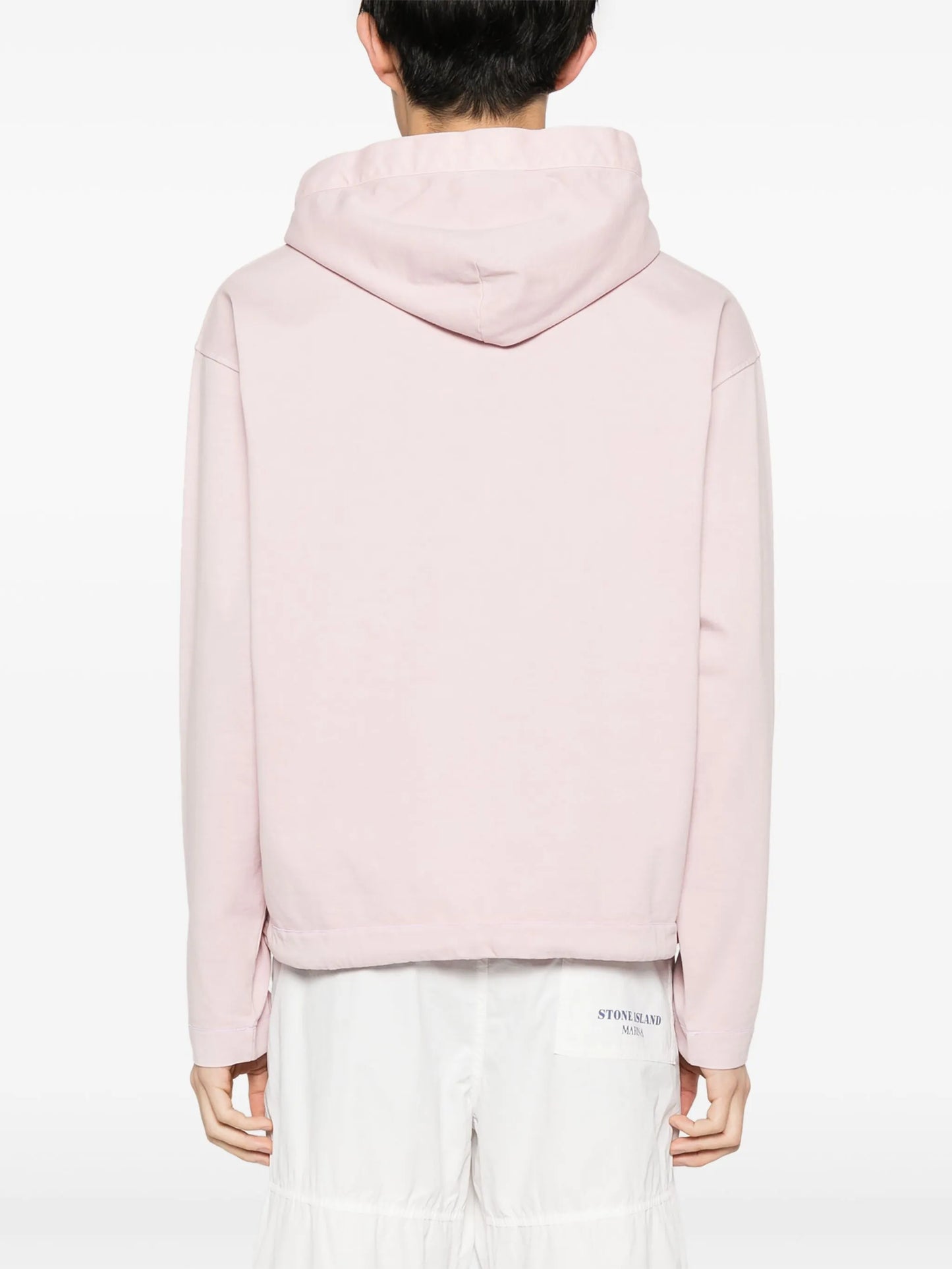 logo-print cotton hoodie