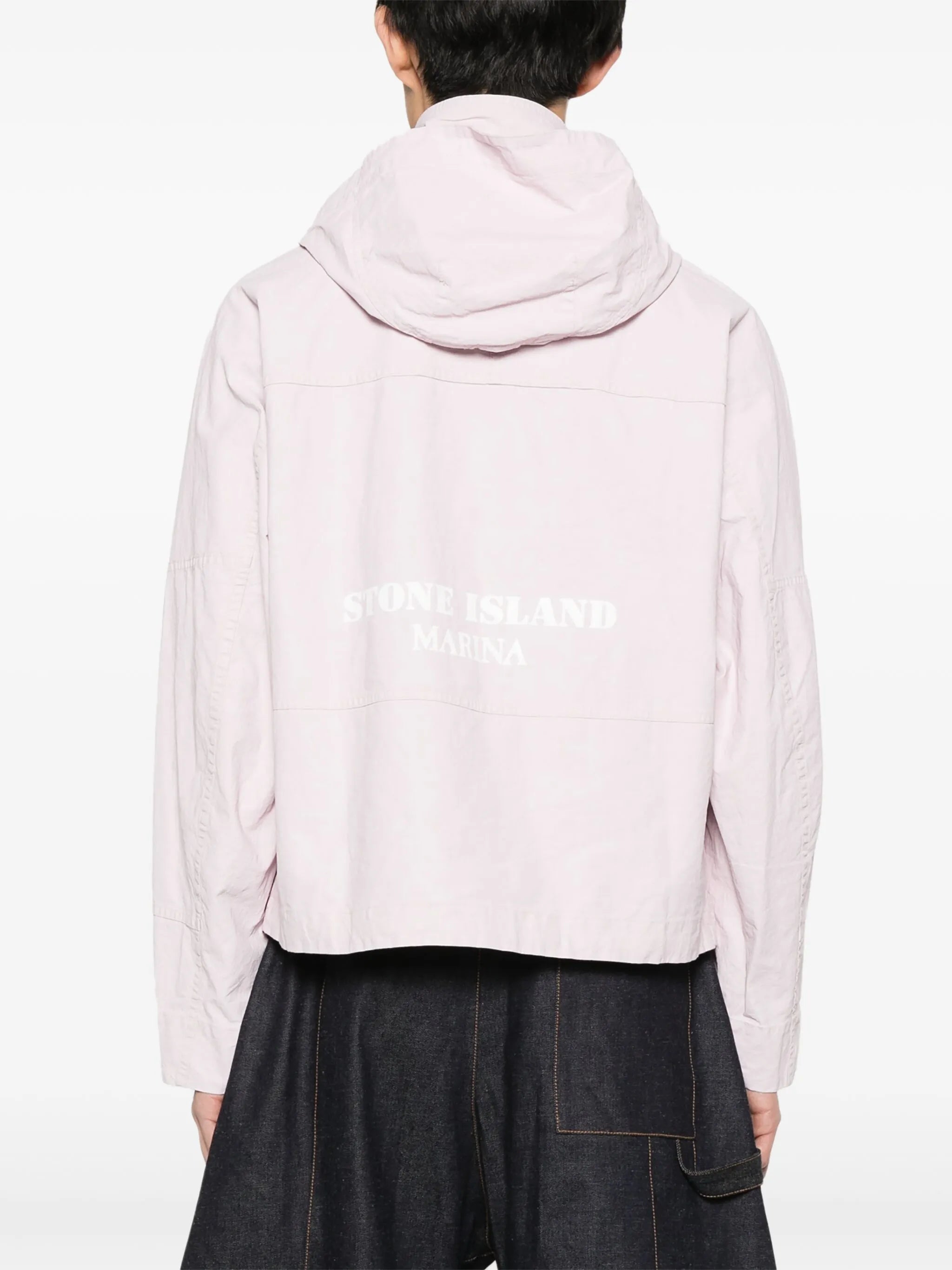 linen hooded jacket