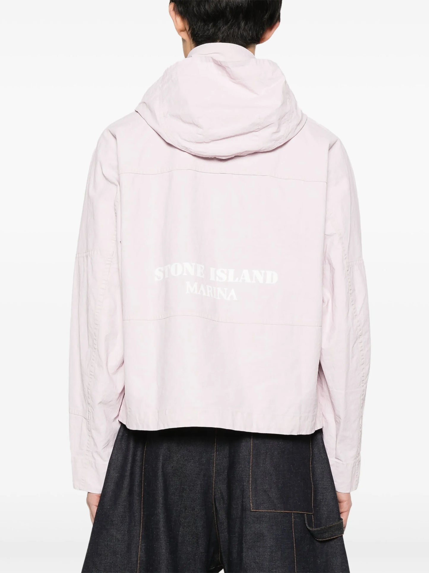 linen hooded jacket