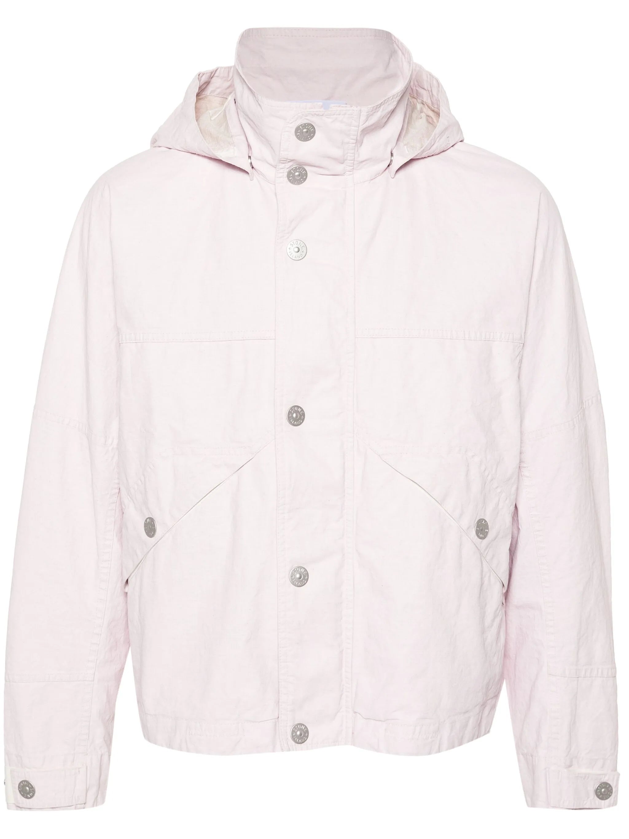 linen hooded jacket