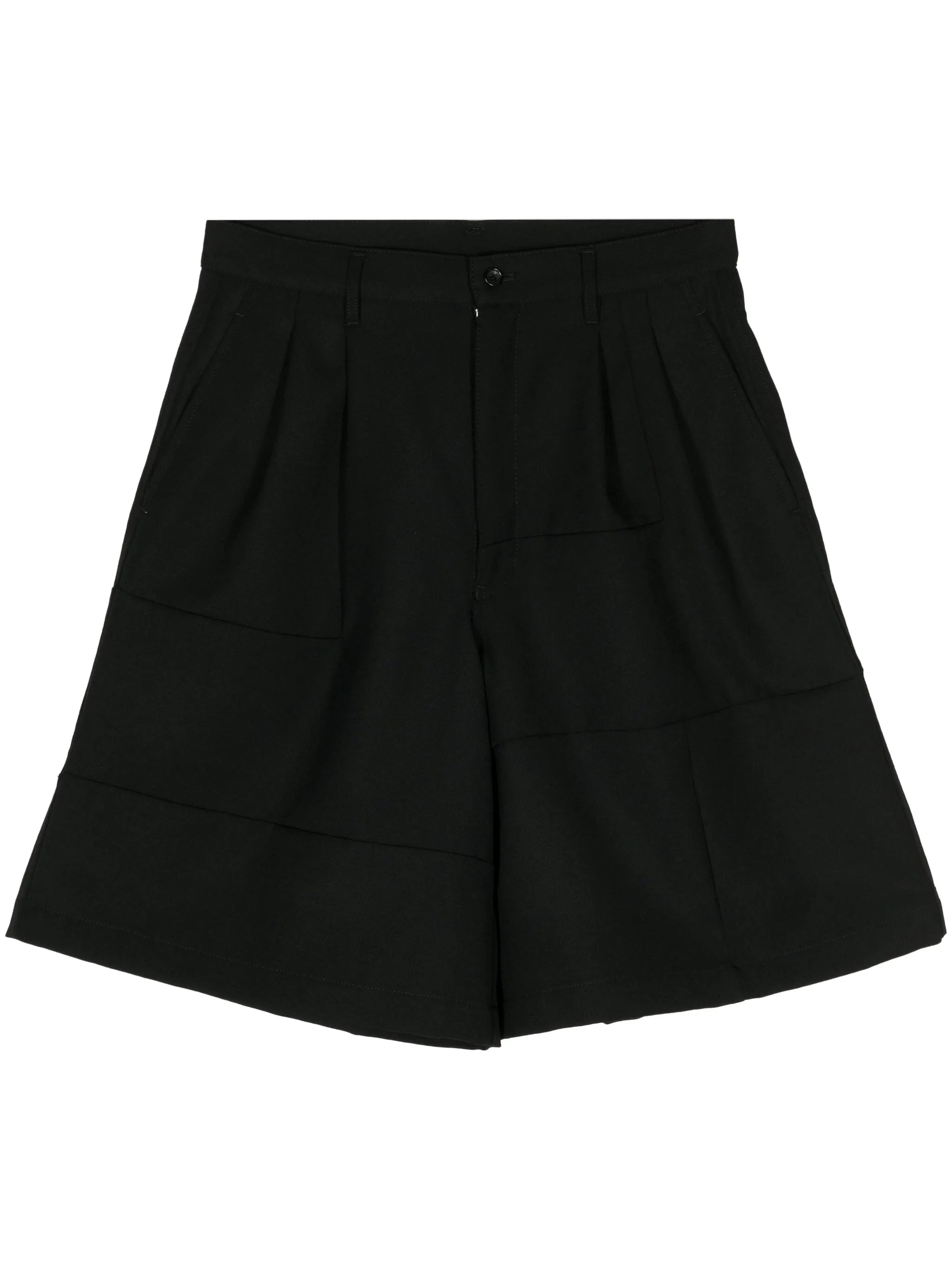 pleated wool tailored shorts