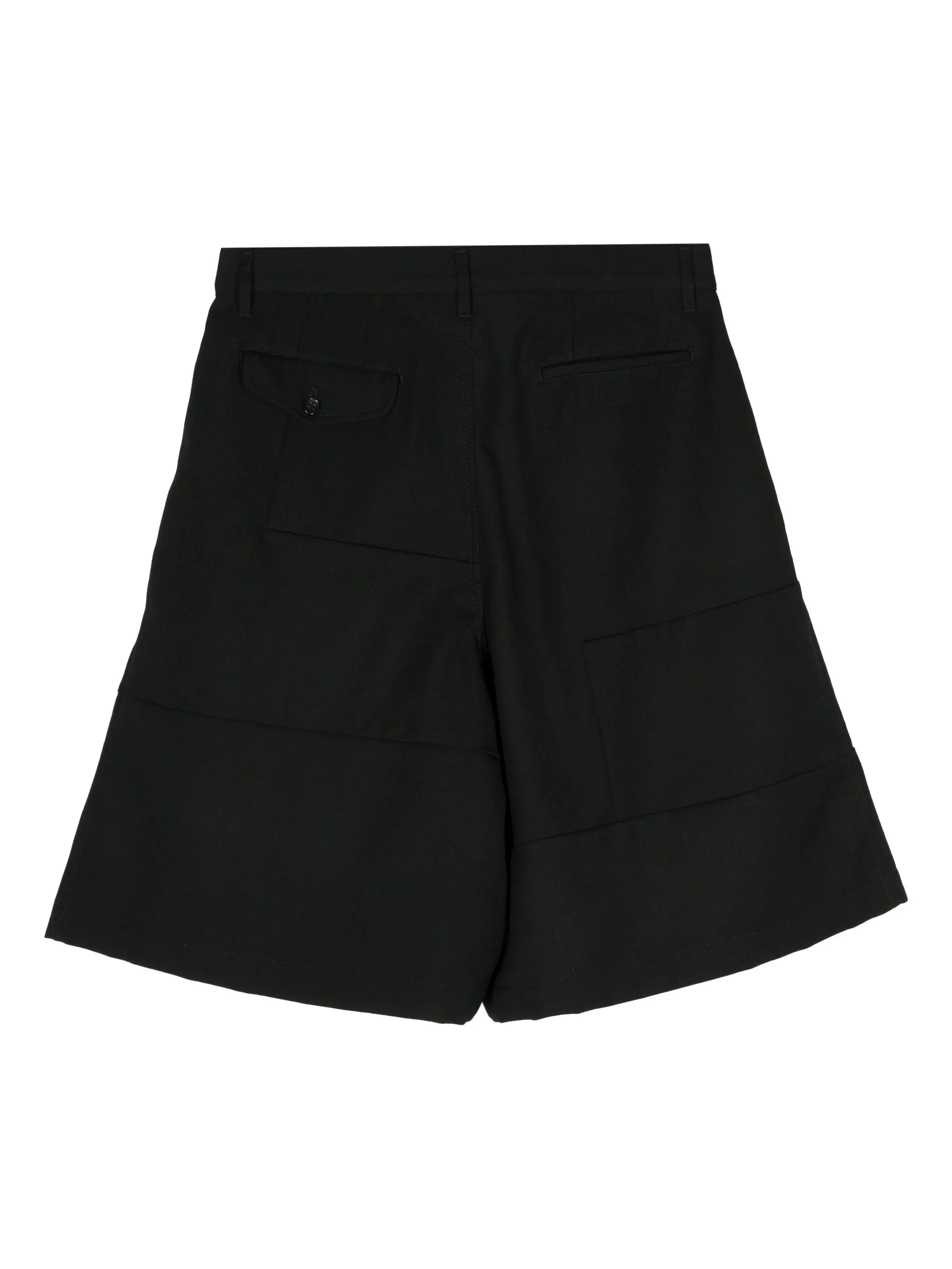 pleated wool tailored shorts