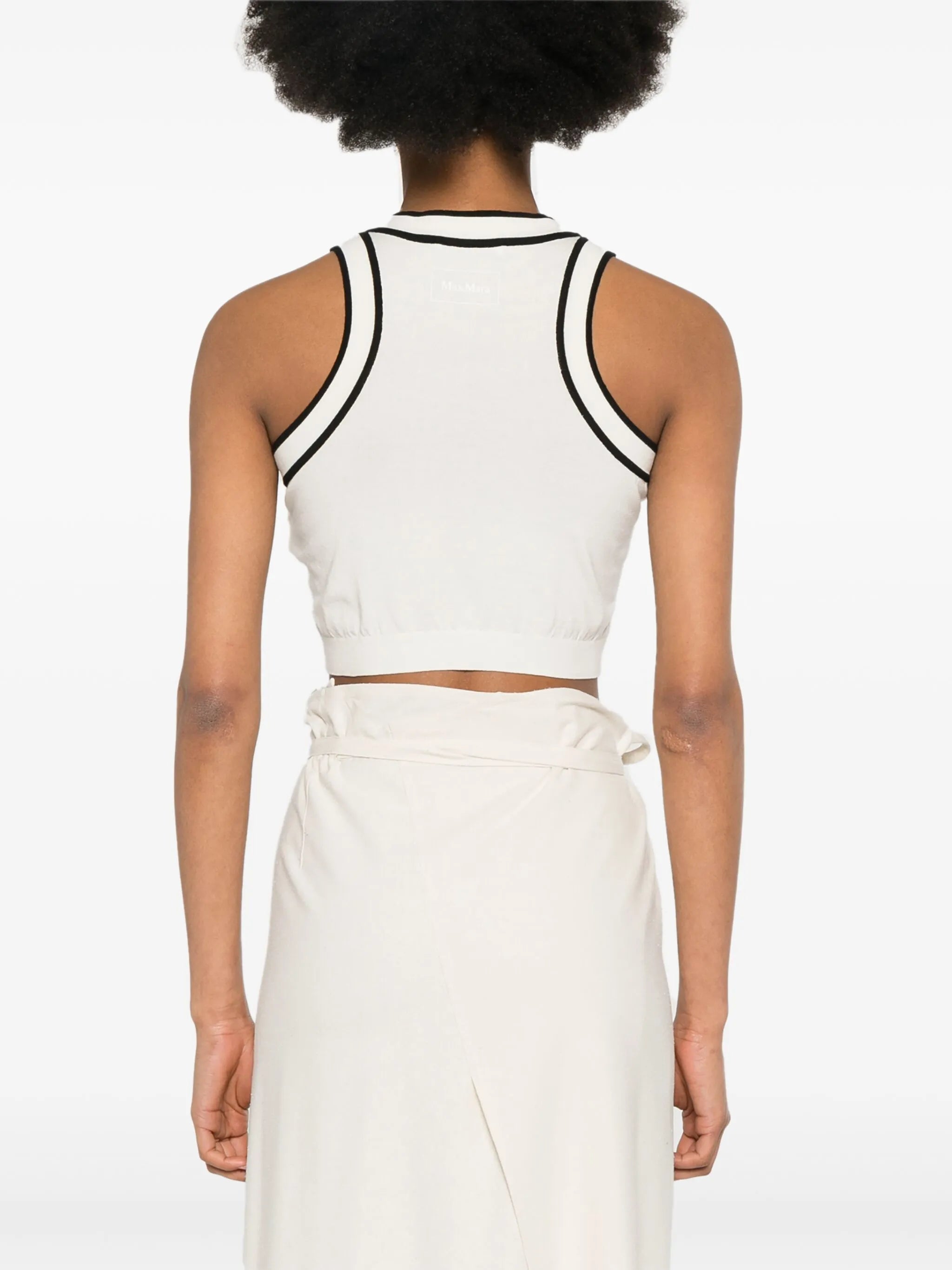 fine-knit cropped top