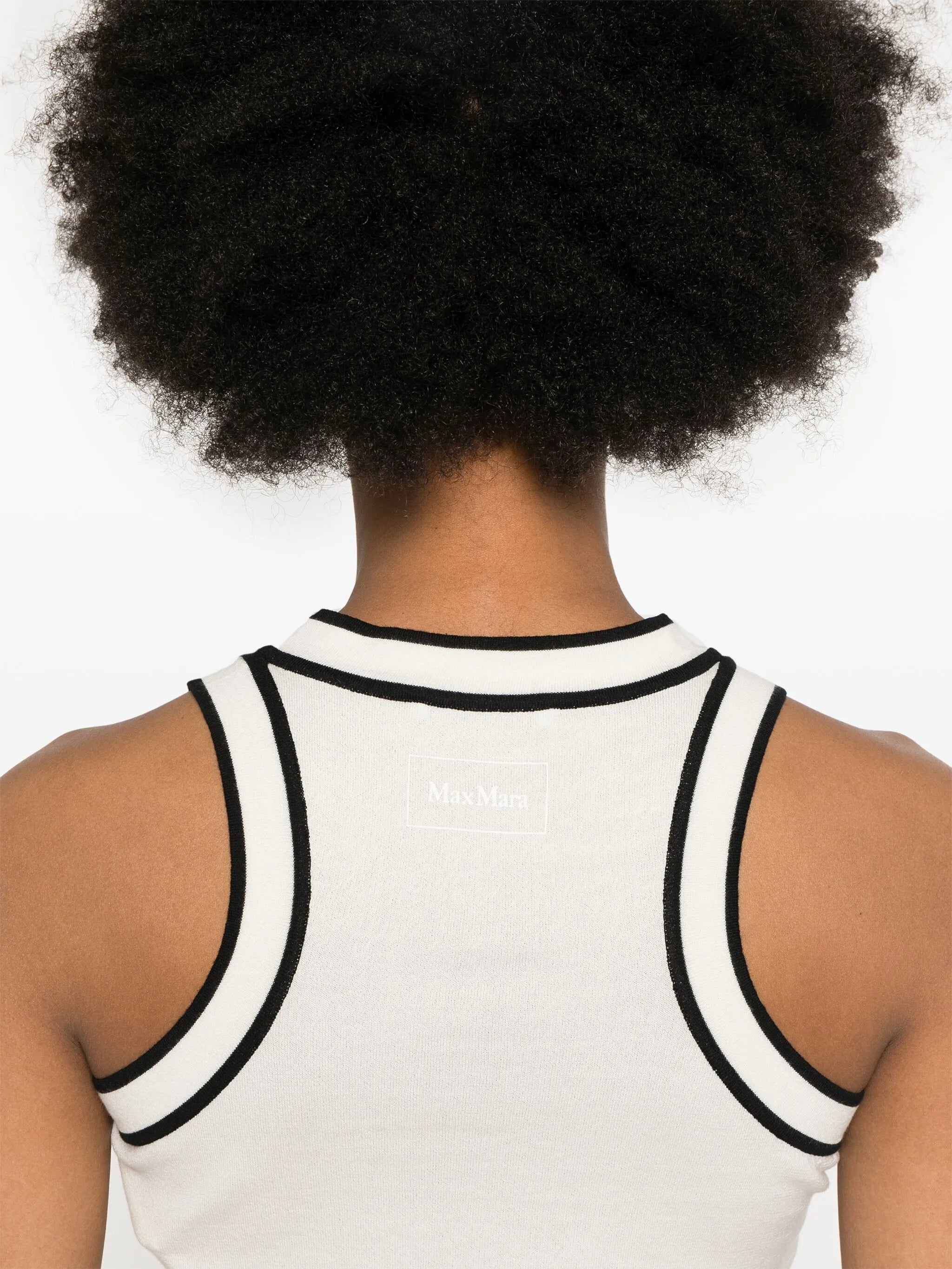 fine-knit cropped top
