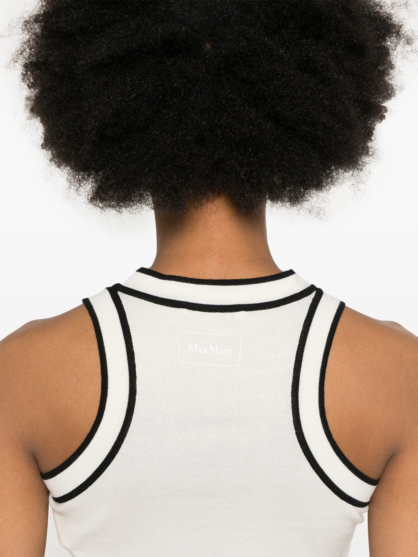 fine-knit cropped top