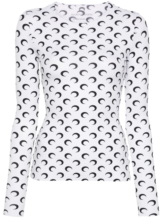 Crescent Moon-print T-shirt