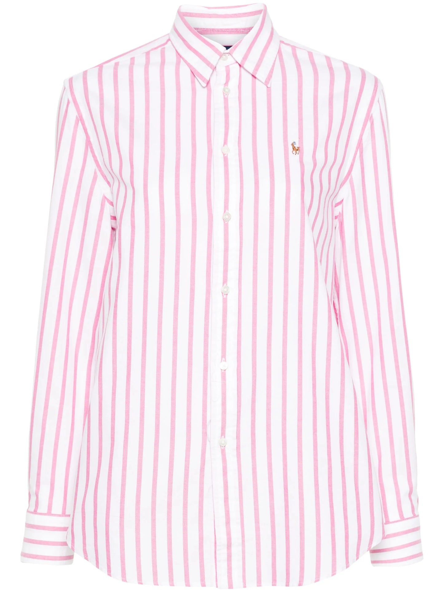 Polo-Pony-motif striped shirt