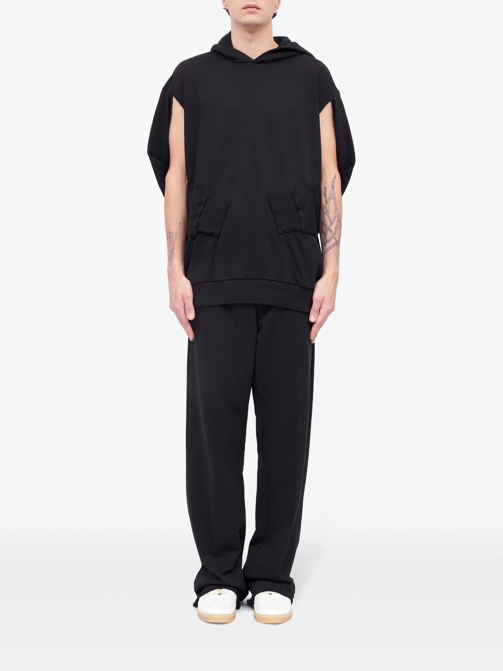 stitched-sleeves hoodie