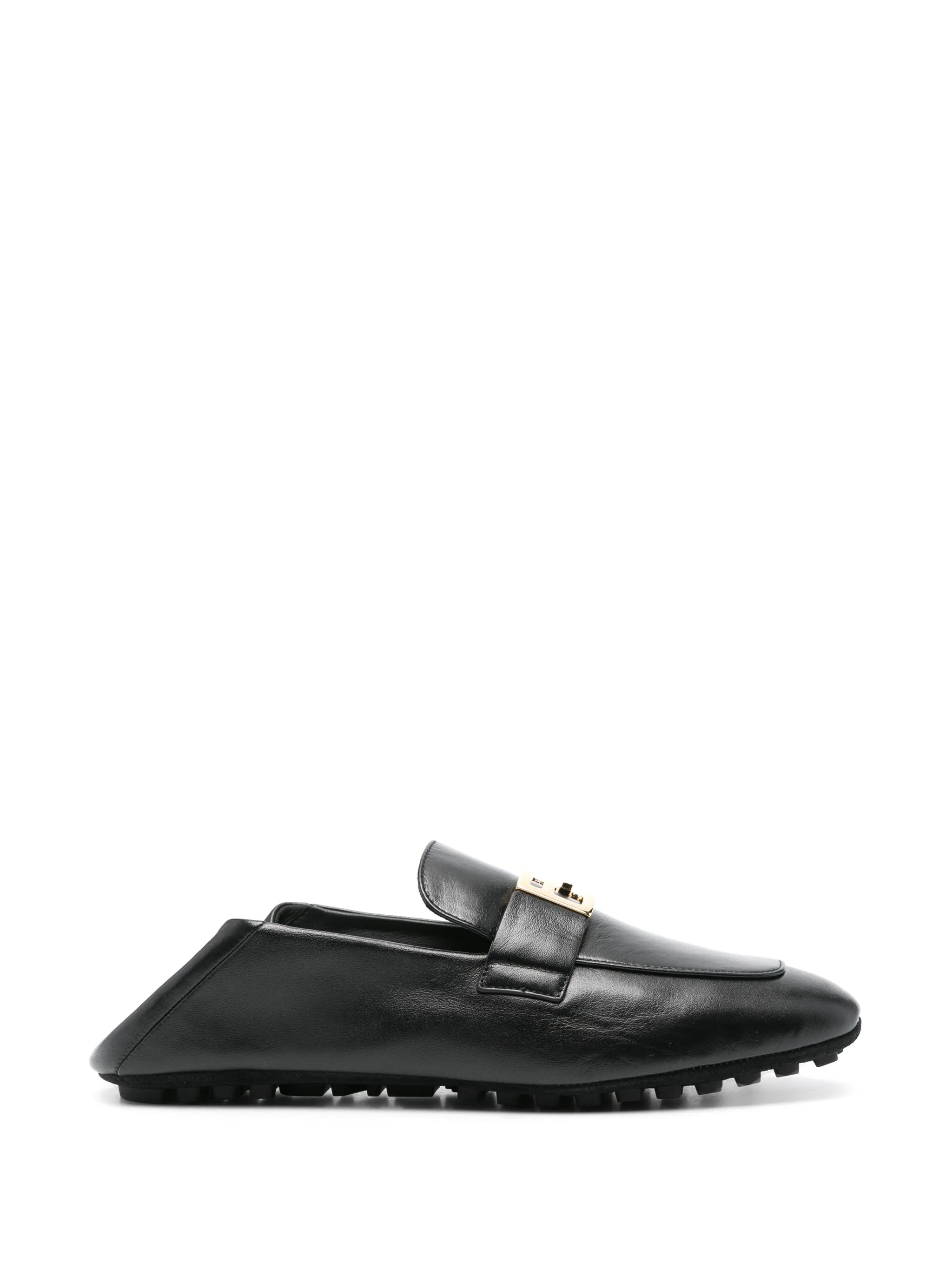 Baguette leather loafers