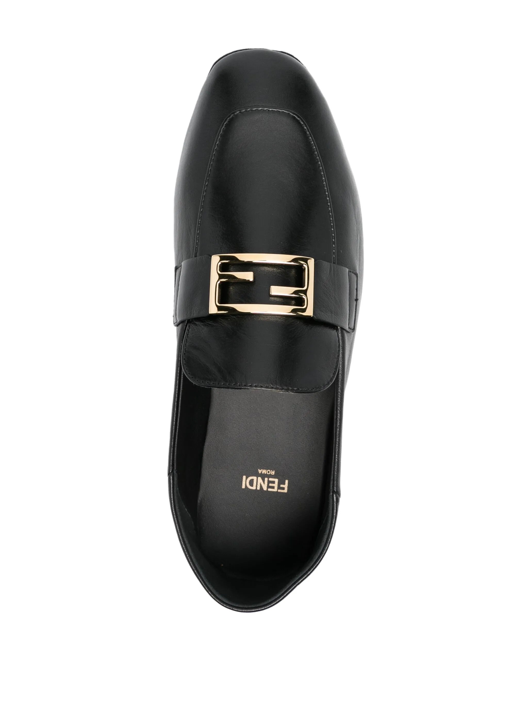 Baguette leather loafers