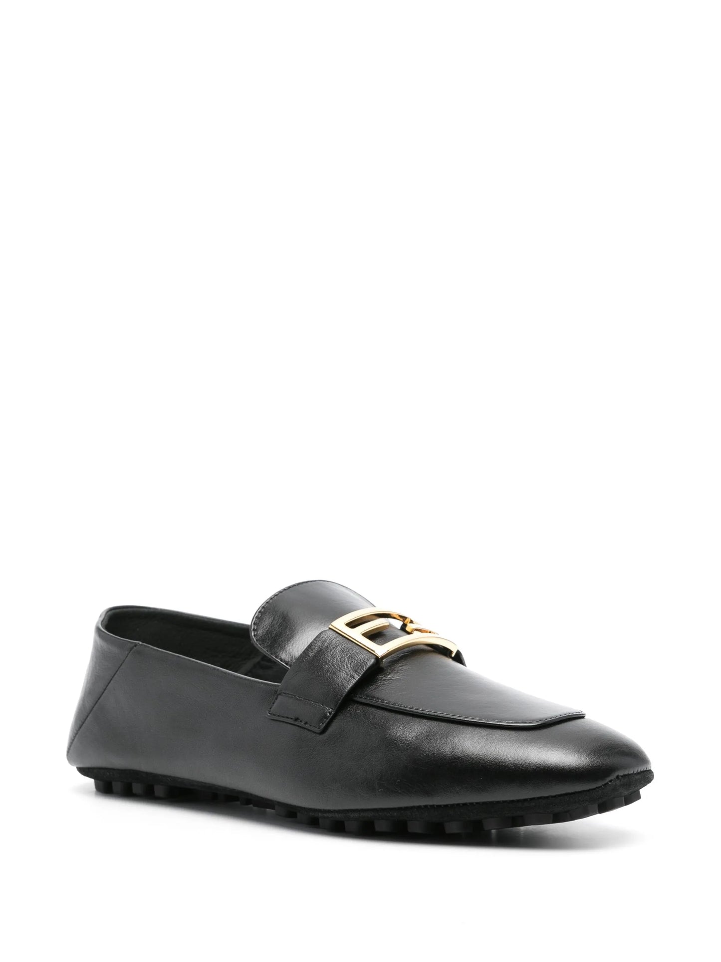 Baguette leather loafers