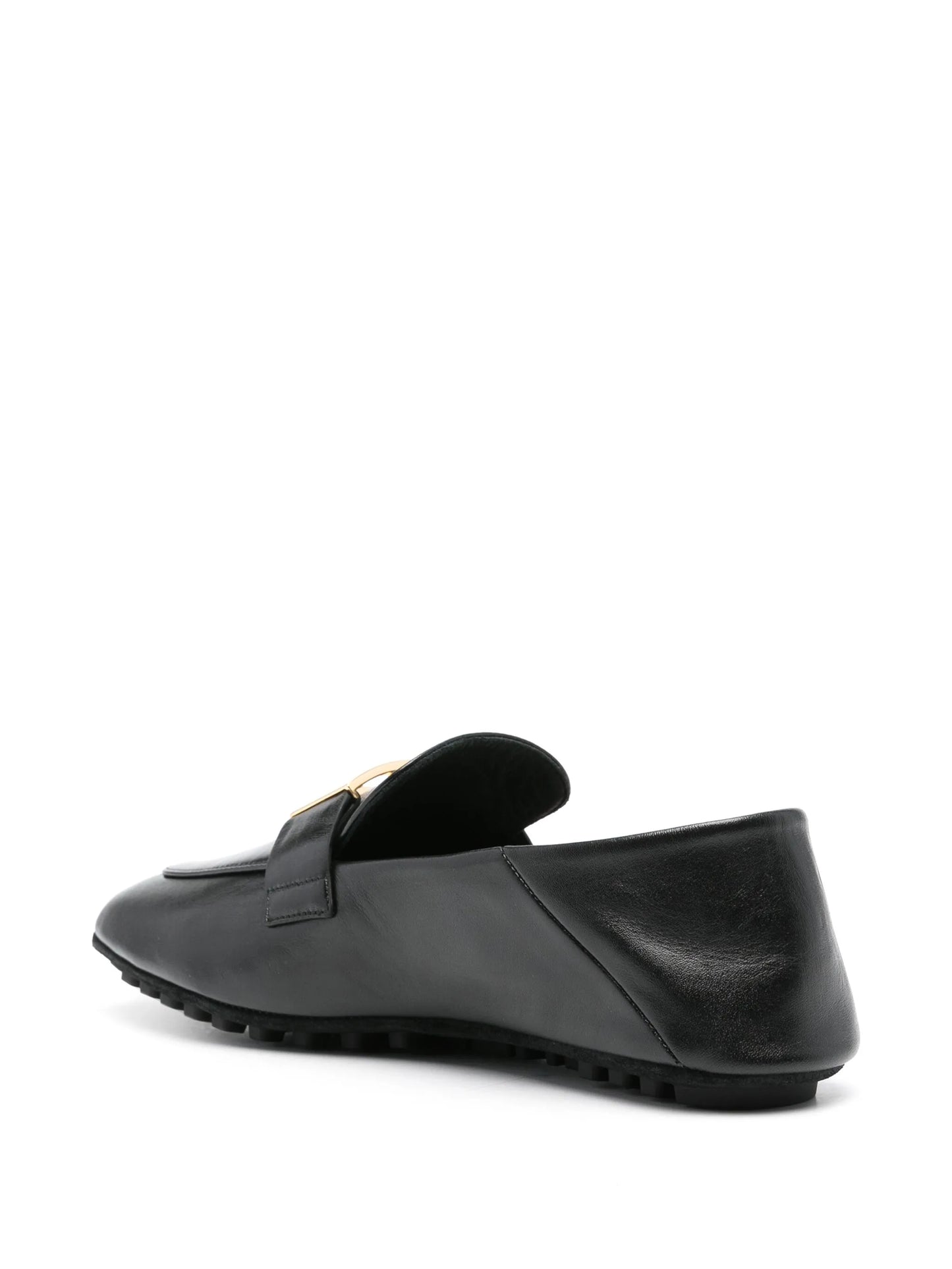 Baguette leather loafers