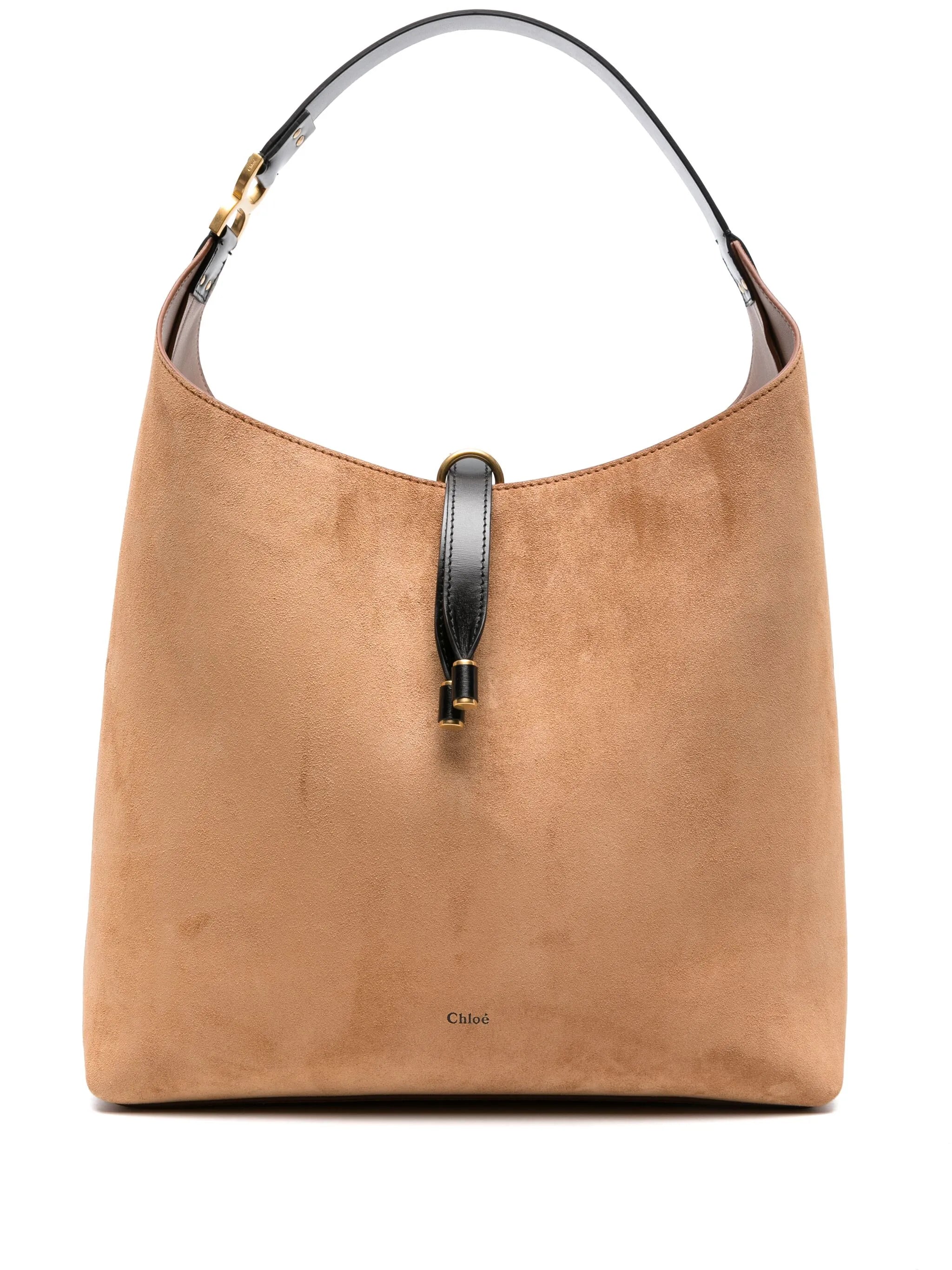 Marcie suede shoulder bag