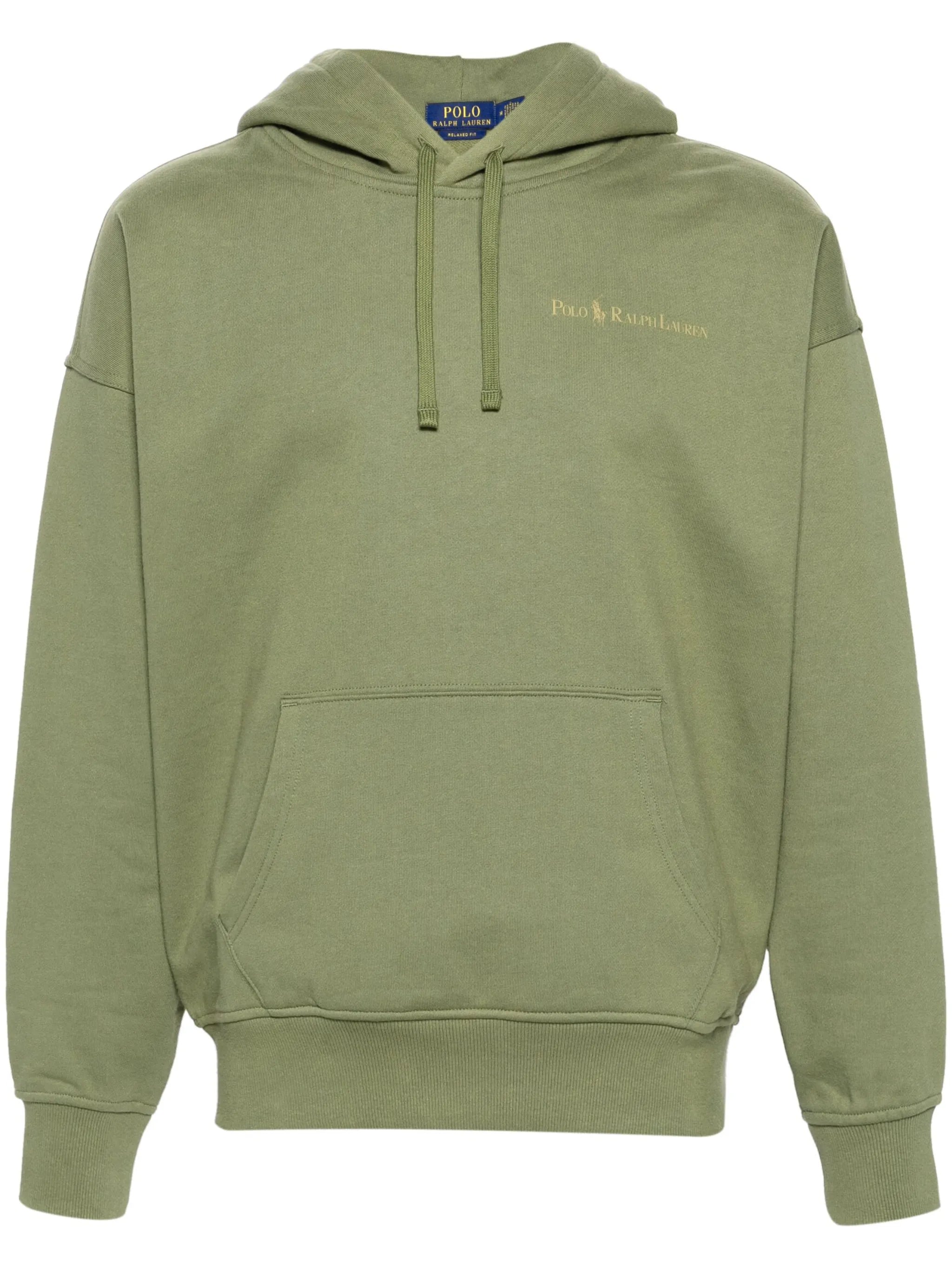 logo-print drawstring hoodie