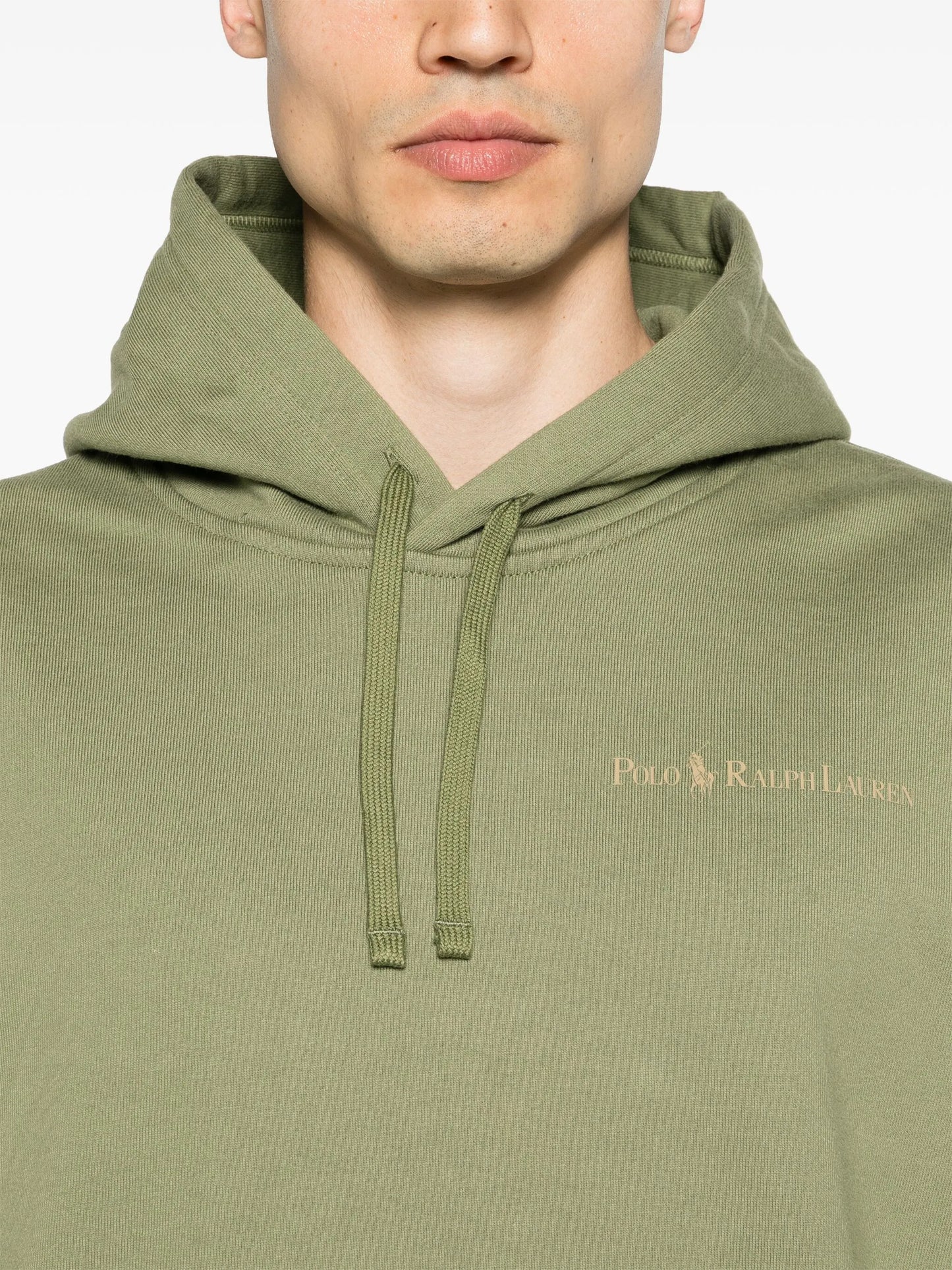 logo-print drawstring hoodie