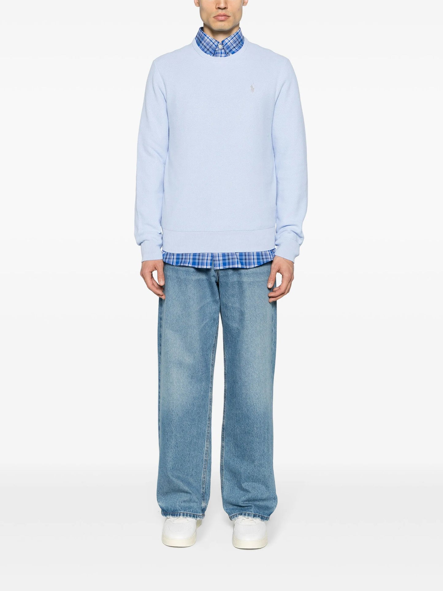 Polo Pony-embroidered cotton jumper