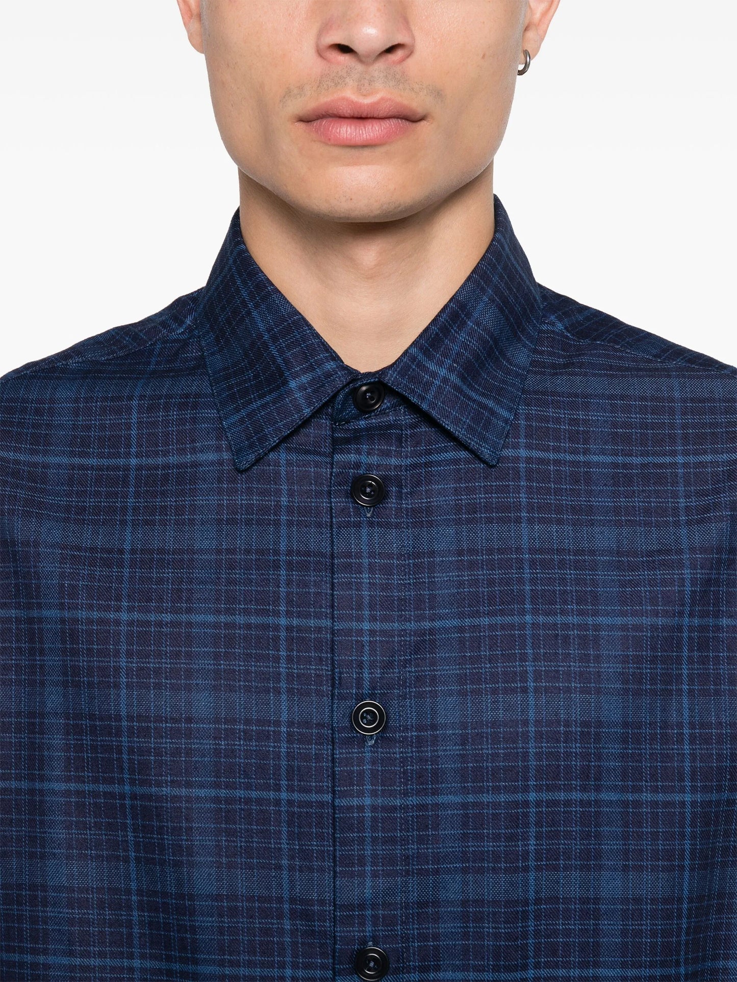 check-pattern shirt