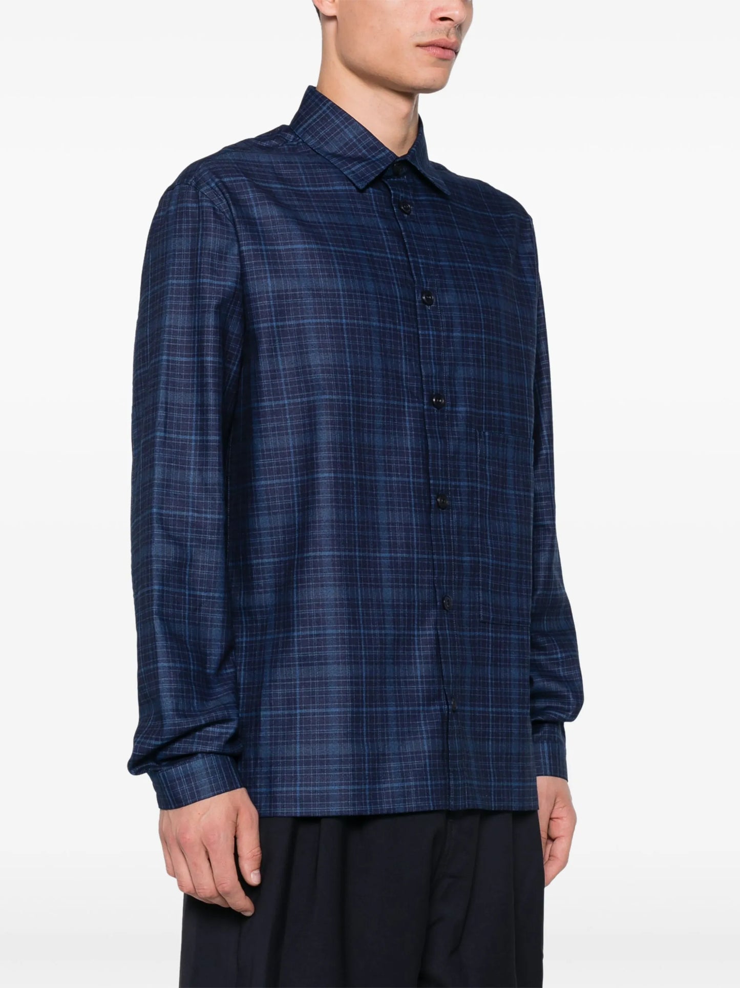 check-pattern shirt