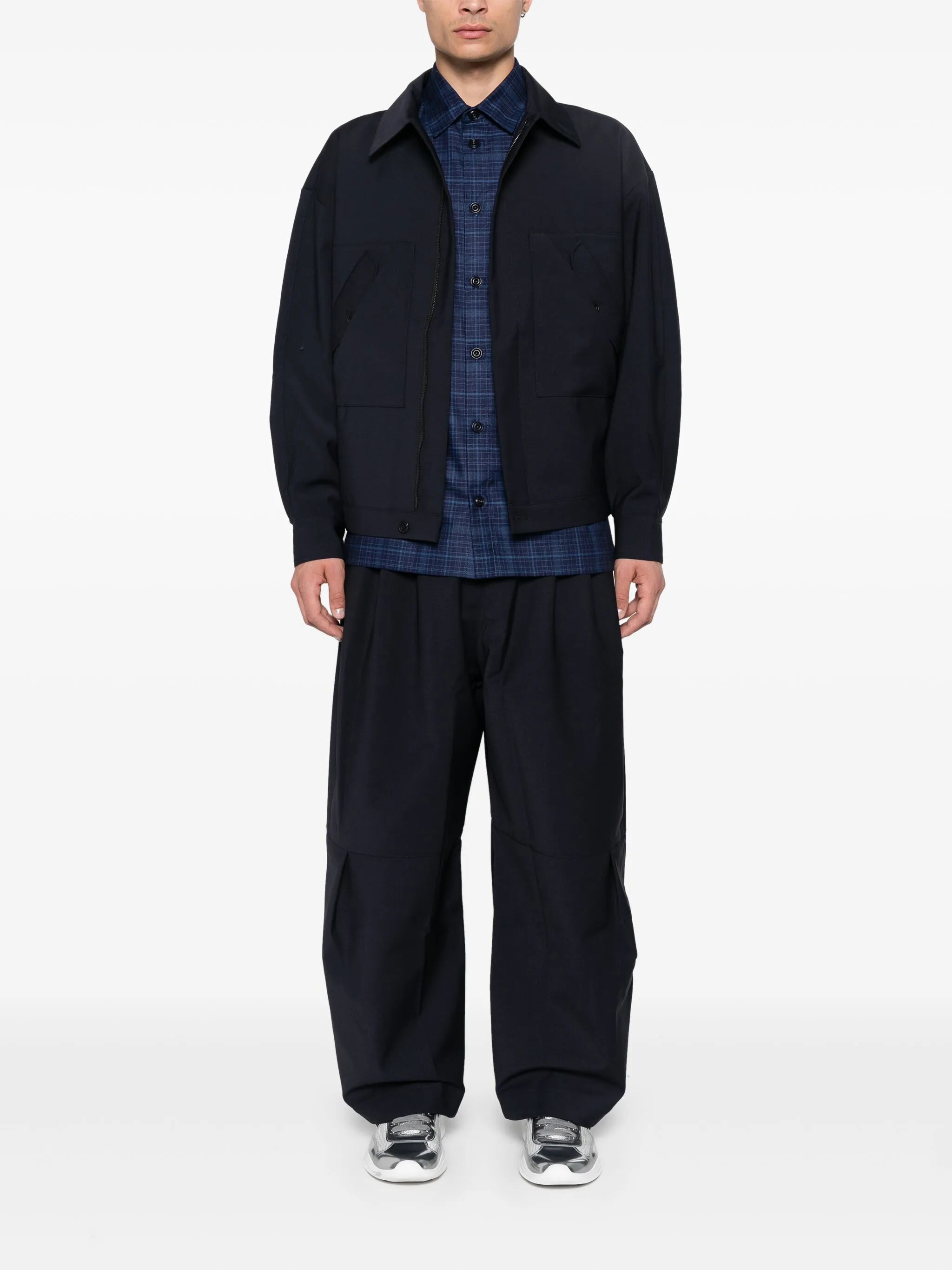 check-pattern shirt