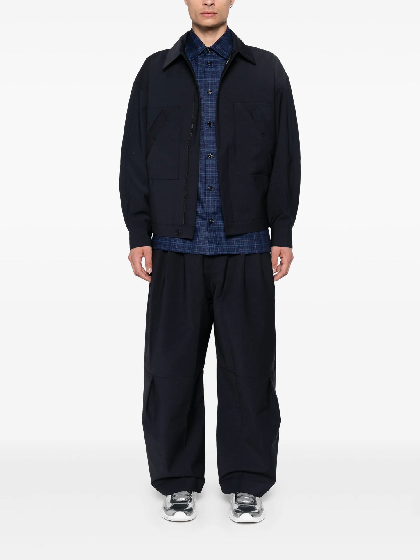 check-pattern shirt