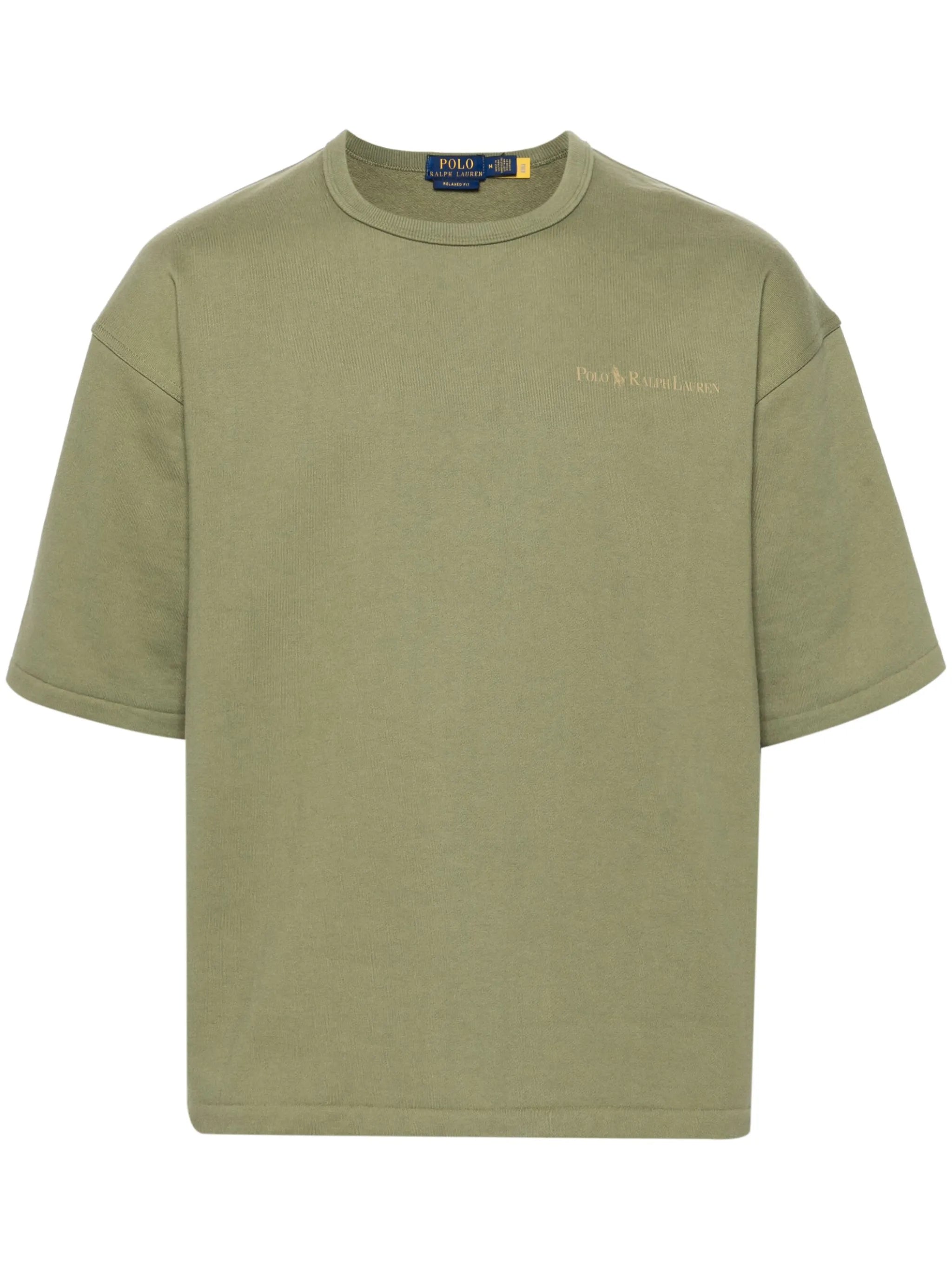 logo-print drop-shoulder T-shirt